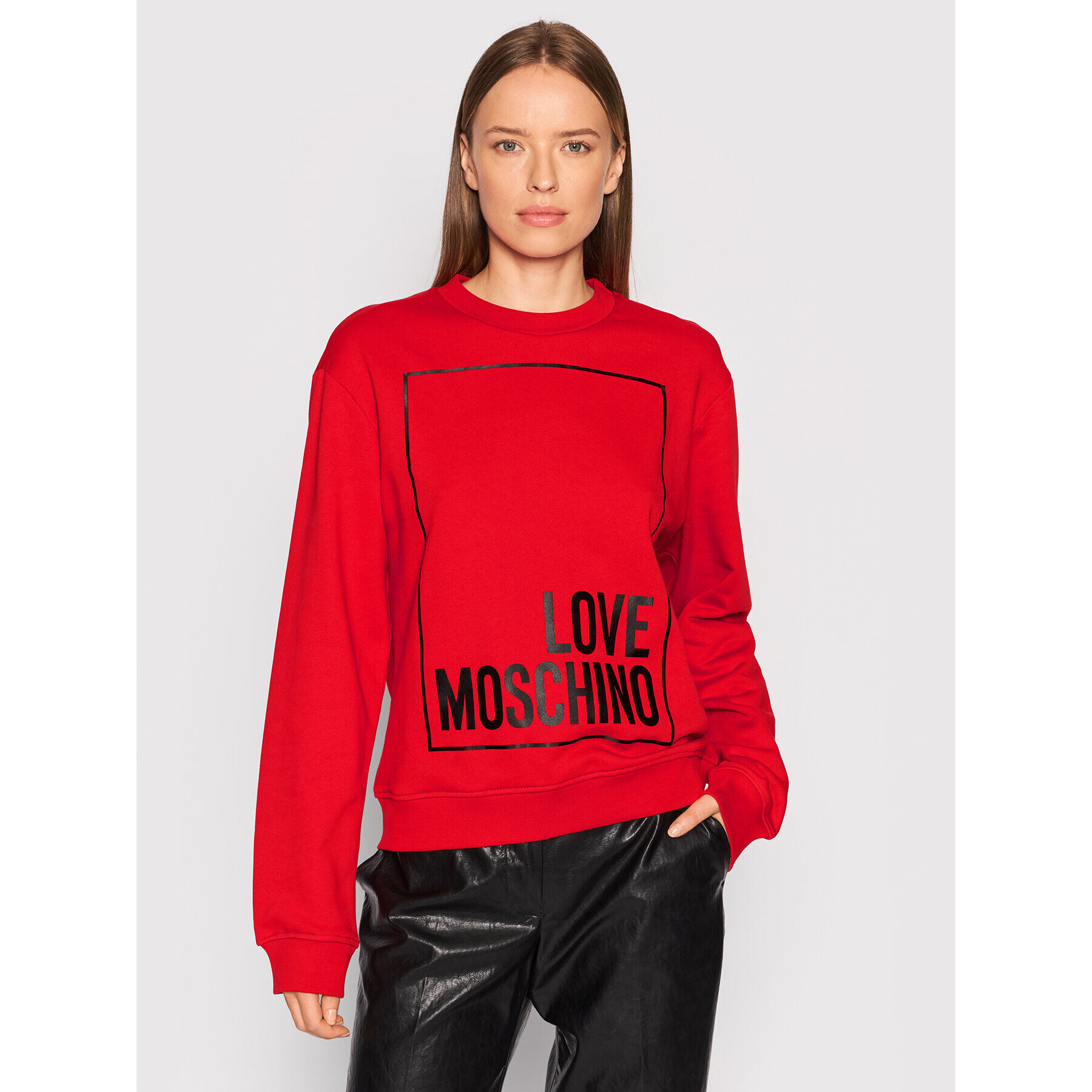 LOVE MOSCHINO Bluză W630647M 4055 Roșu Regular Fit - Pled.ro