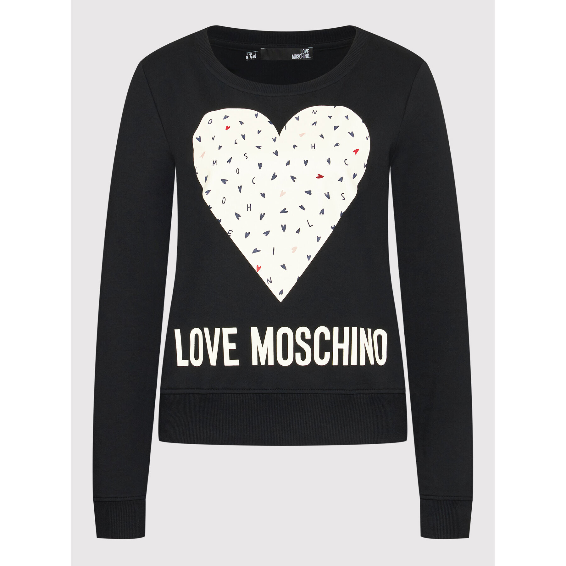 LOVE MOSCHINO Bluză W632208E 2288 Negru Regular Fit - Pled.ro