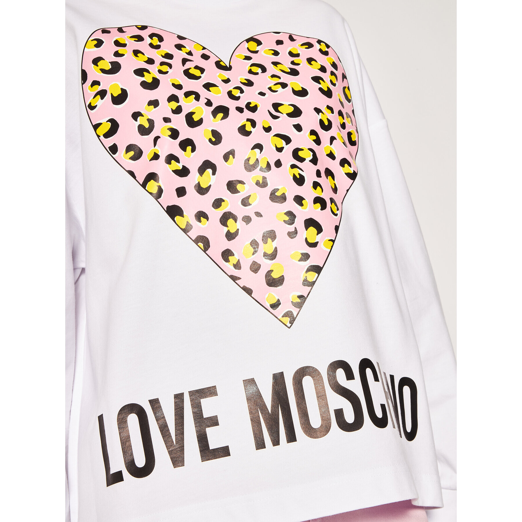 LOVE MOSCHINO Bluză W635505M 4183 Alb Regular Fit - Pled.ro