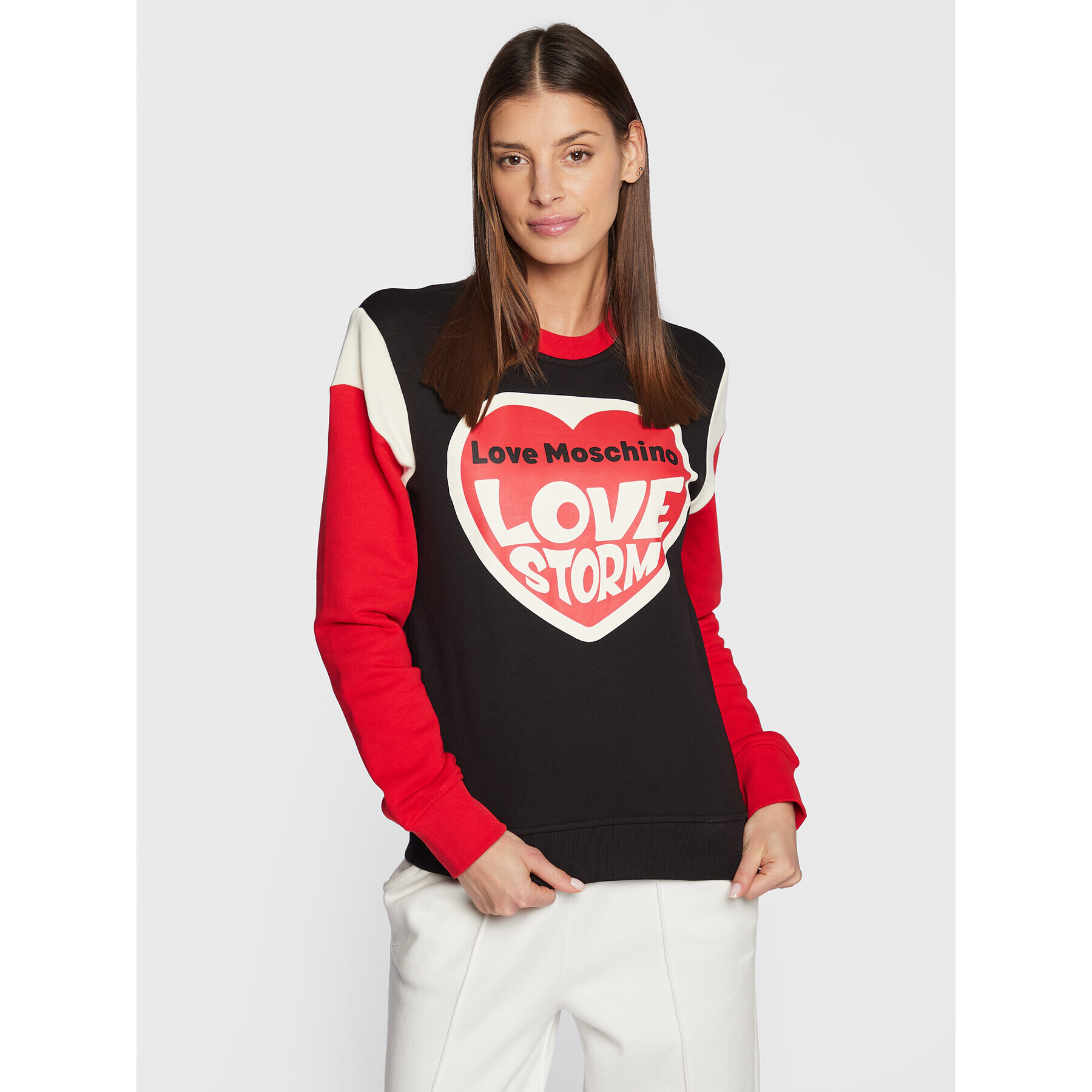 LOVE MOSCHINO Bluză W649101M 4055 Negru Regular Fit - Pled.ro