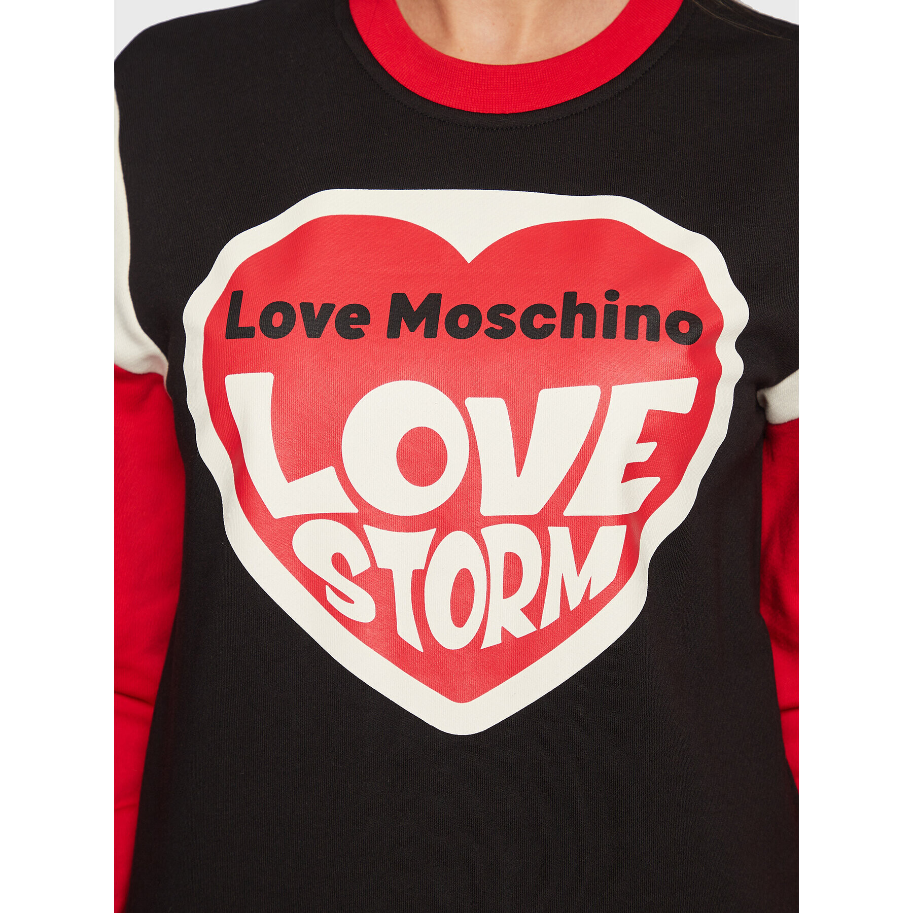 LOVE MOSCHINO Bluză W649101M 4055 Negru Regular Fit - Pled.ro