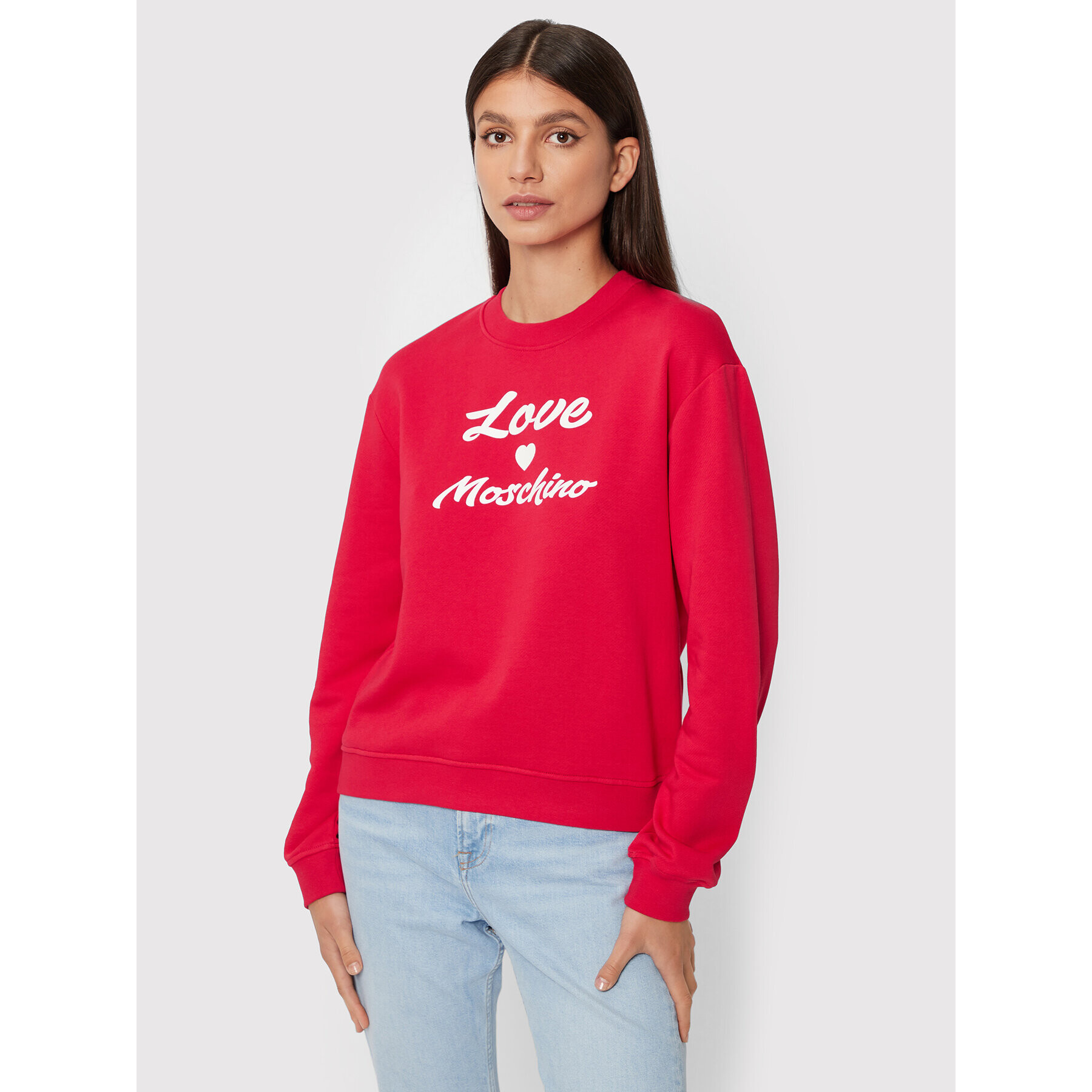 LOVE MOSCHINO Bluză W630652M 4055 Roșu Regular Fit - Pled.ro