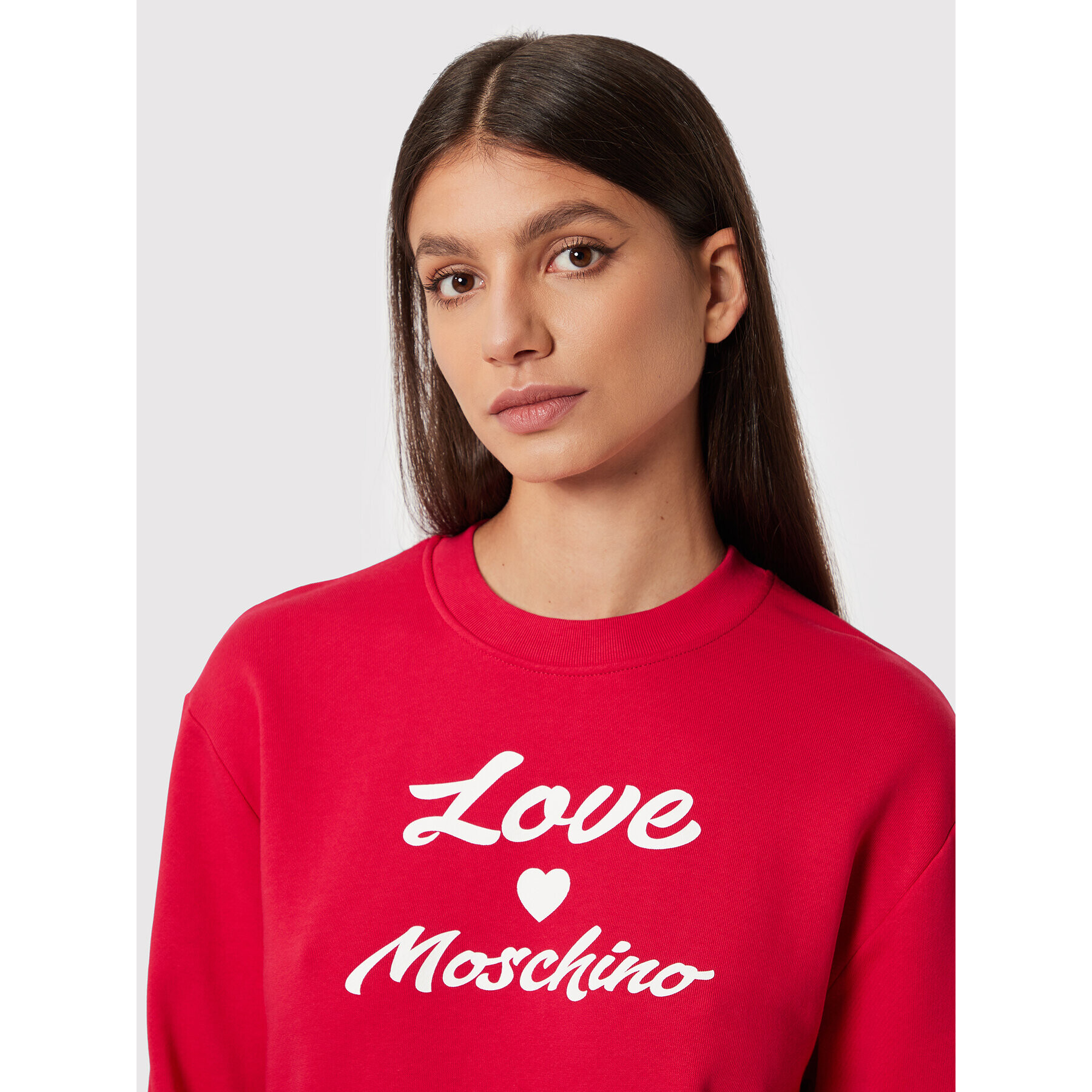 LOVE MOSCHINO Bluză W630652M 4055 Roșu Regular Fit - Pled.ro