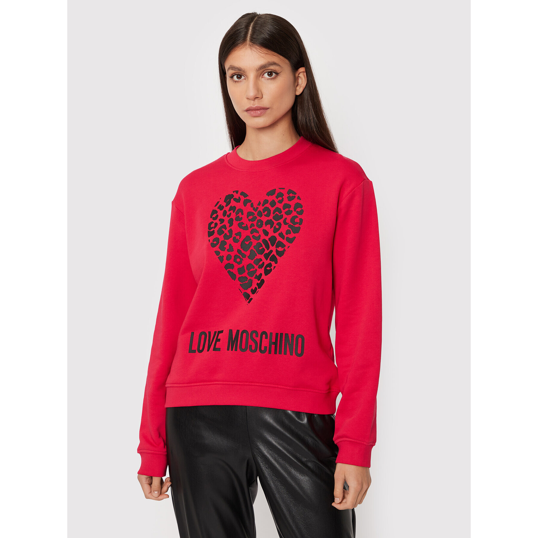 LOVE MOSCHINO Bluză W630654M 4055 Roșu Regular Fit - Pled.ro