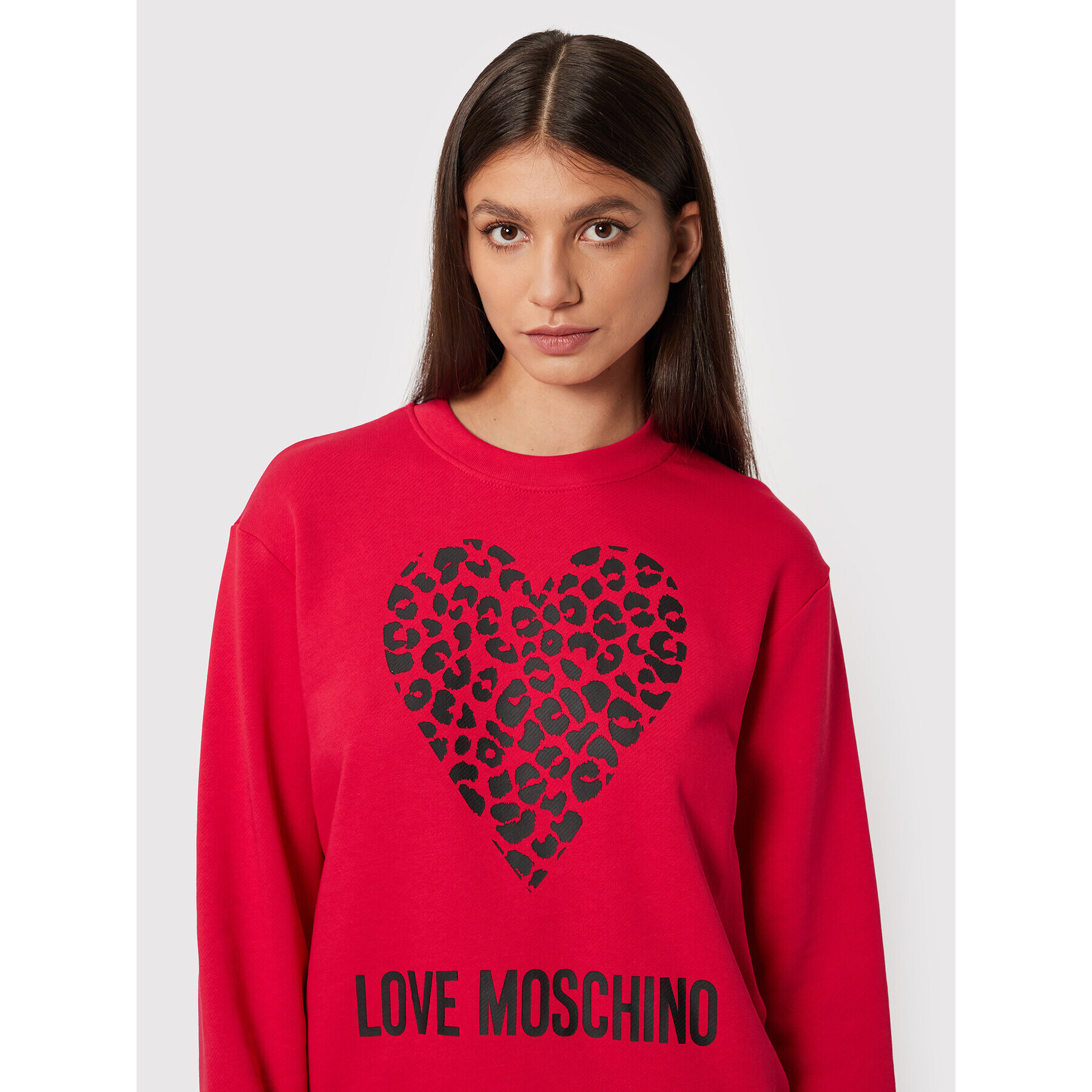 LOVE MOSCHINO Bluză W630654M 4055 Roșu Regular Fit - Pled.ro