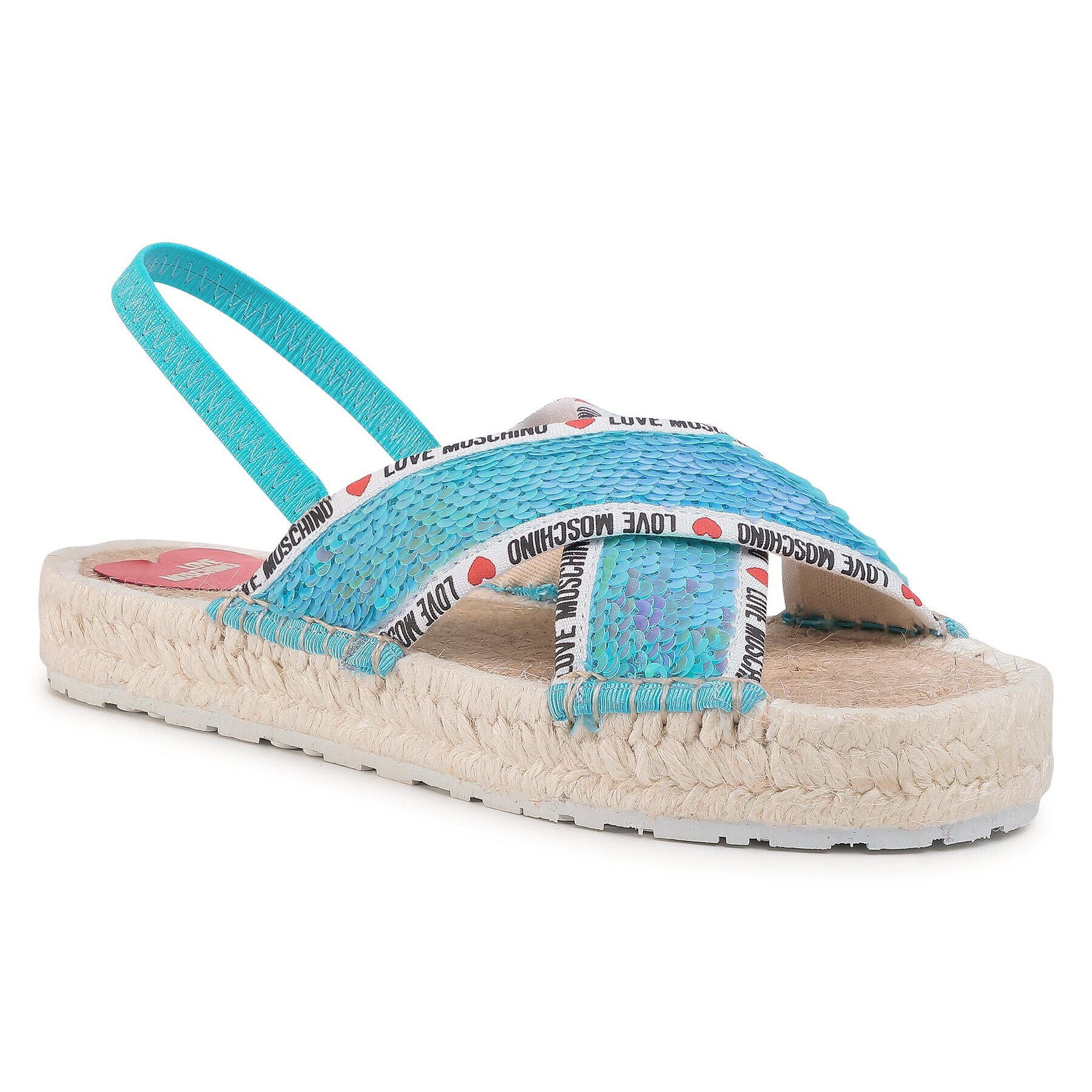 LOVE MOSCHINO Espadrile JA16043G0AJL0702 Albastru - Pled.ro