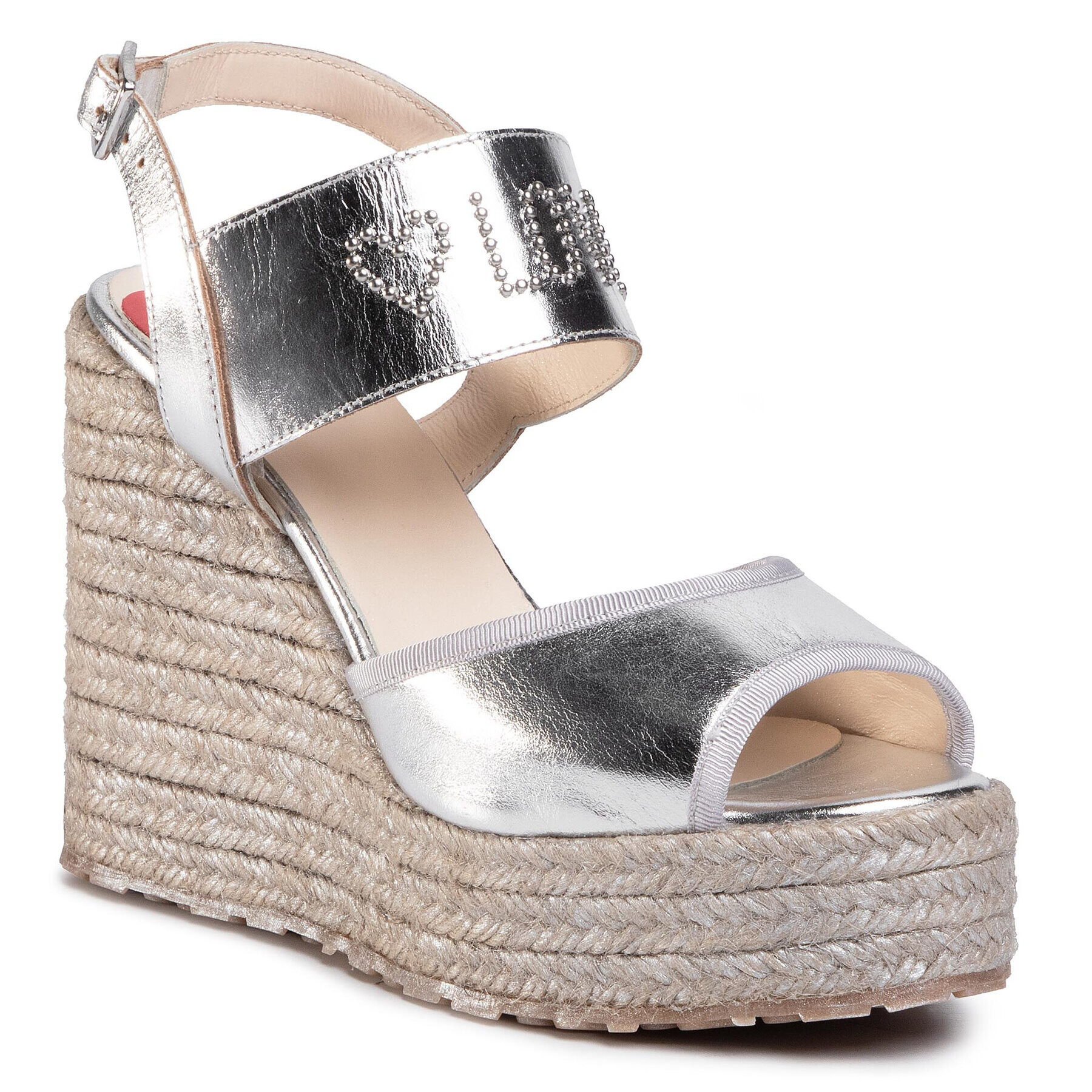 LOVE MOSCHINO Espadrile JA1608BI0AJB0902 Argintiu - Pled.ro