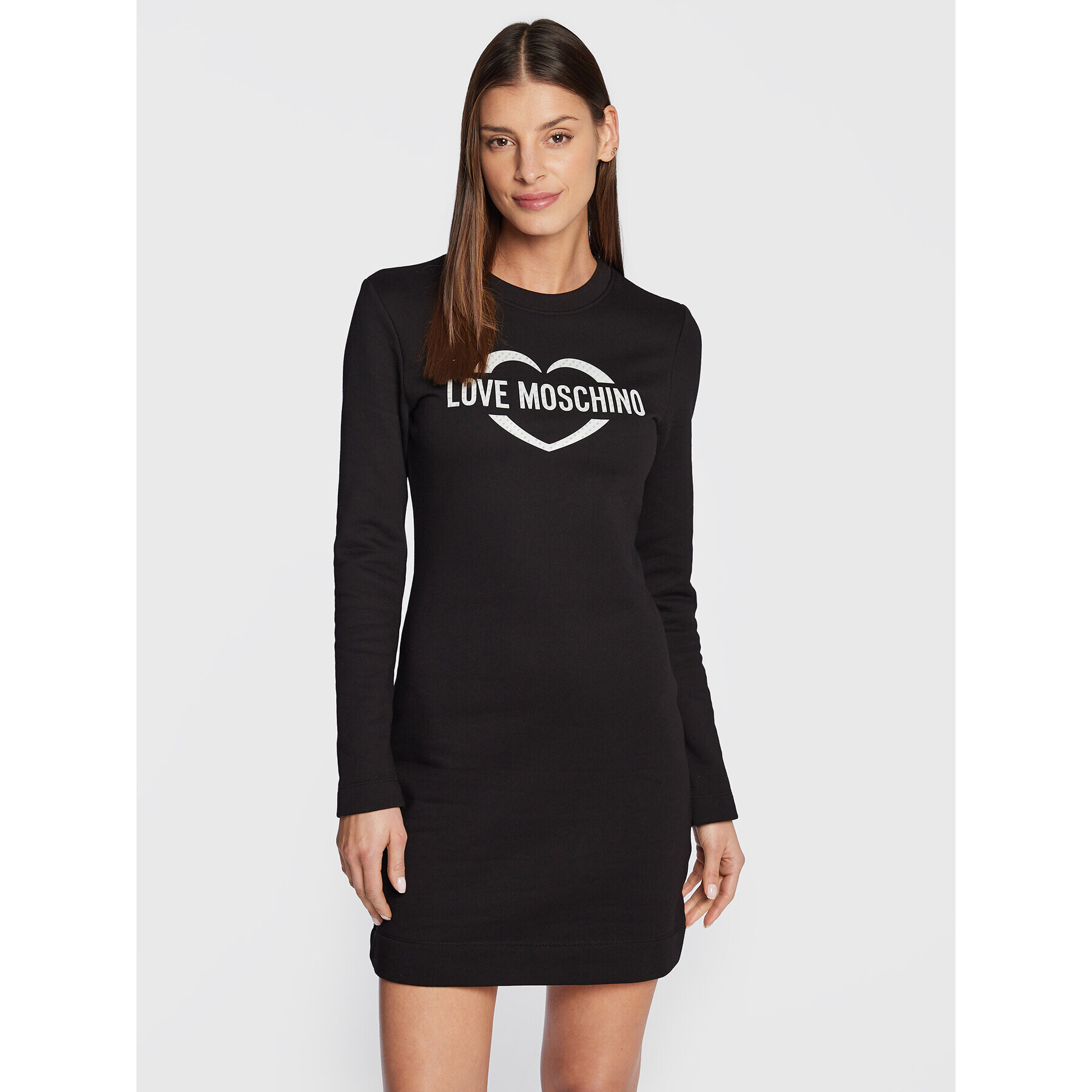 LOVE MOSCHINO Rochie tricotată W5C0003M 4055 Negru Regular Fit - Pled.ro