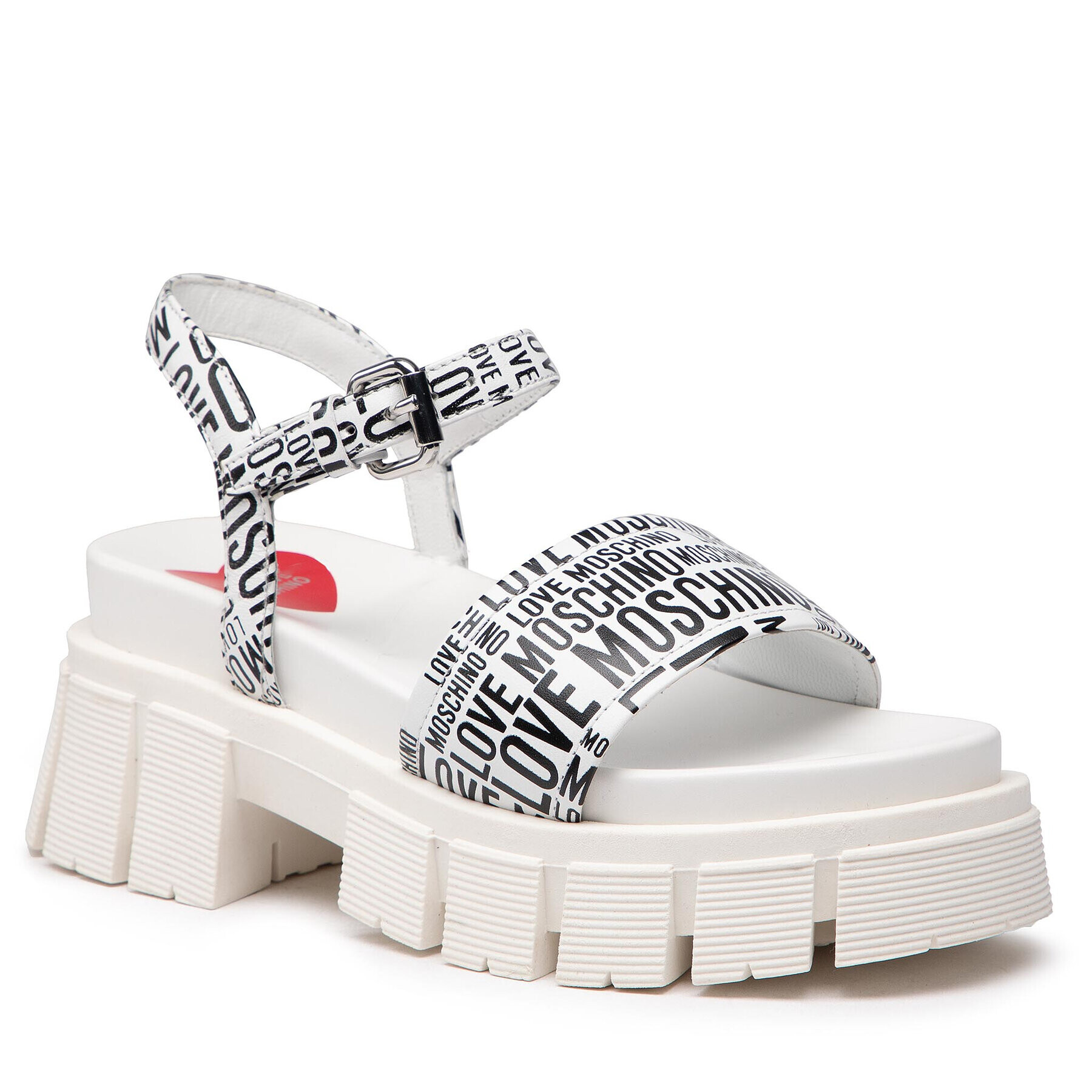 LOVE MOSCHINO Sandale JA16307G0EIJ010A Alb - Pled.ro