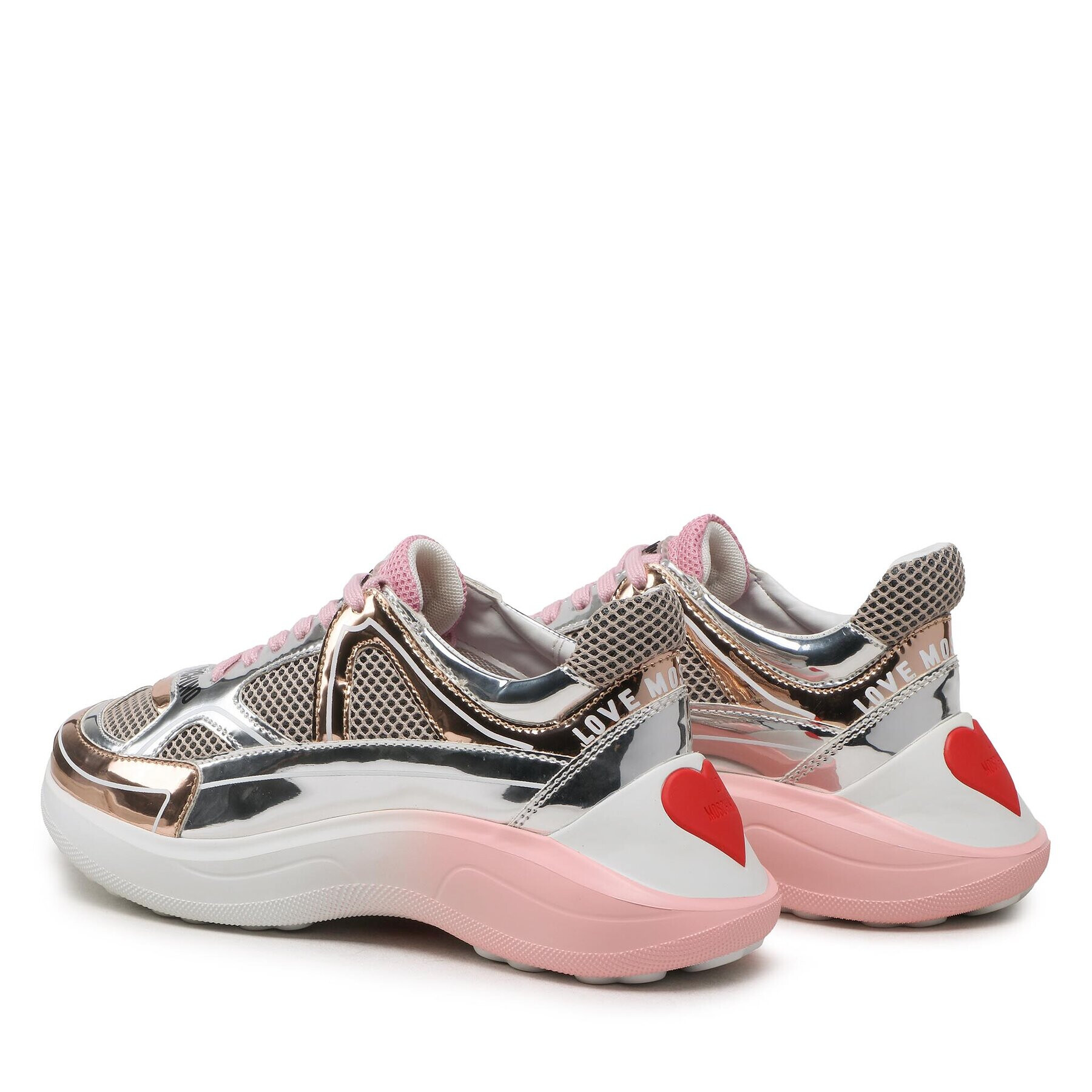 LOVE MOSCHINO Sneakers JA15016G1GIQ101B Argintiu - Pled.ro