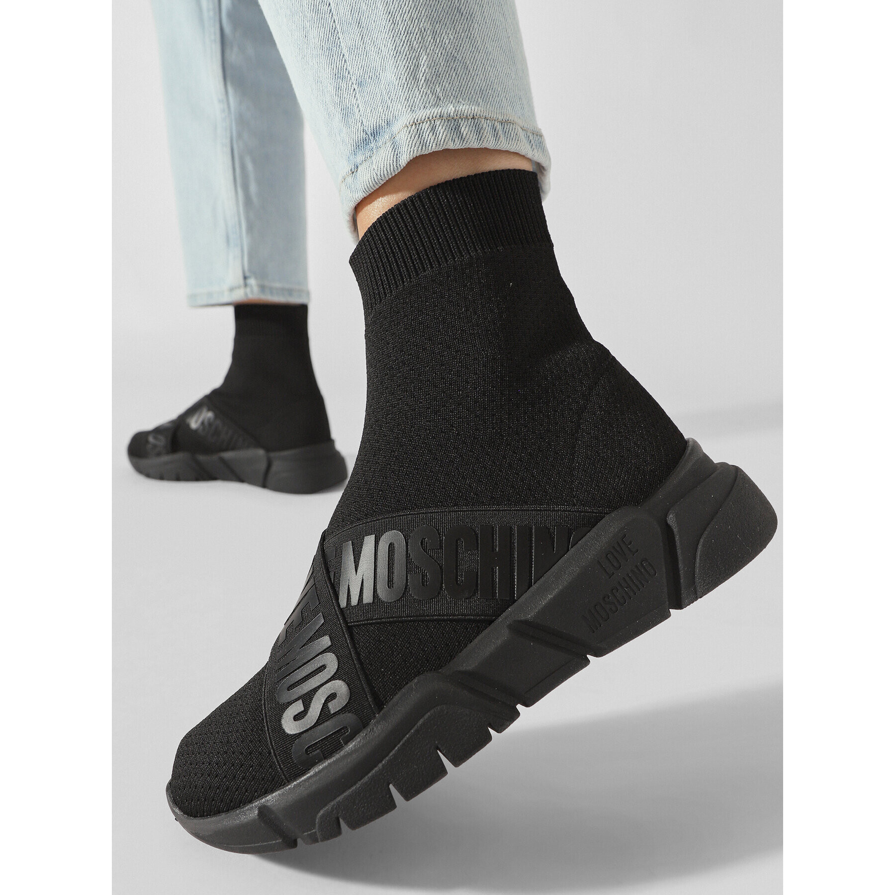 LOVE MOSCHINO Sneakers JA15263G1HIZ500B Negru - Pled.ro