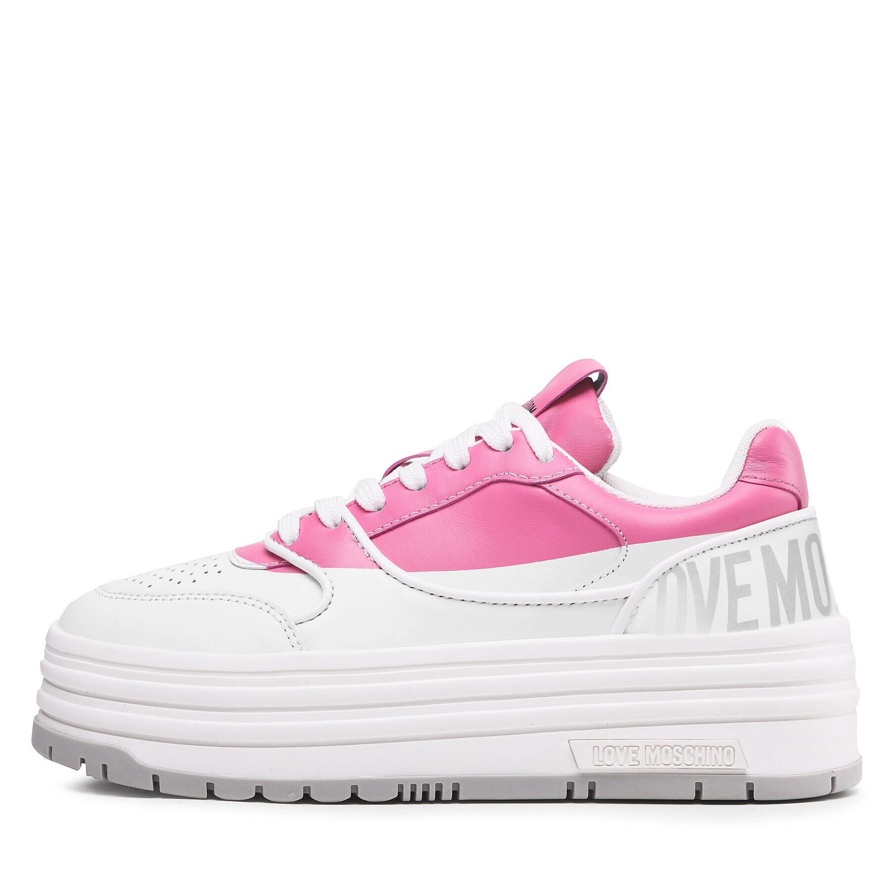 LOVE MOSCHINO Sneakers JA15436G1GIAP10A Alb - Pled.ro