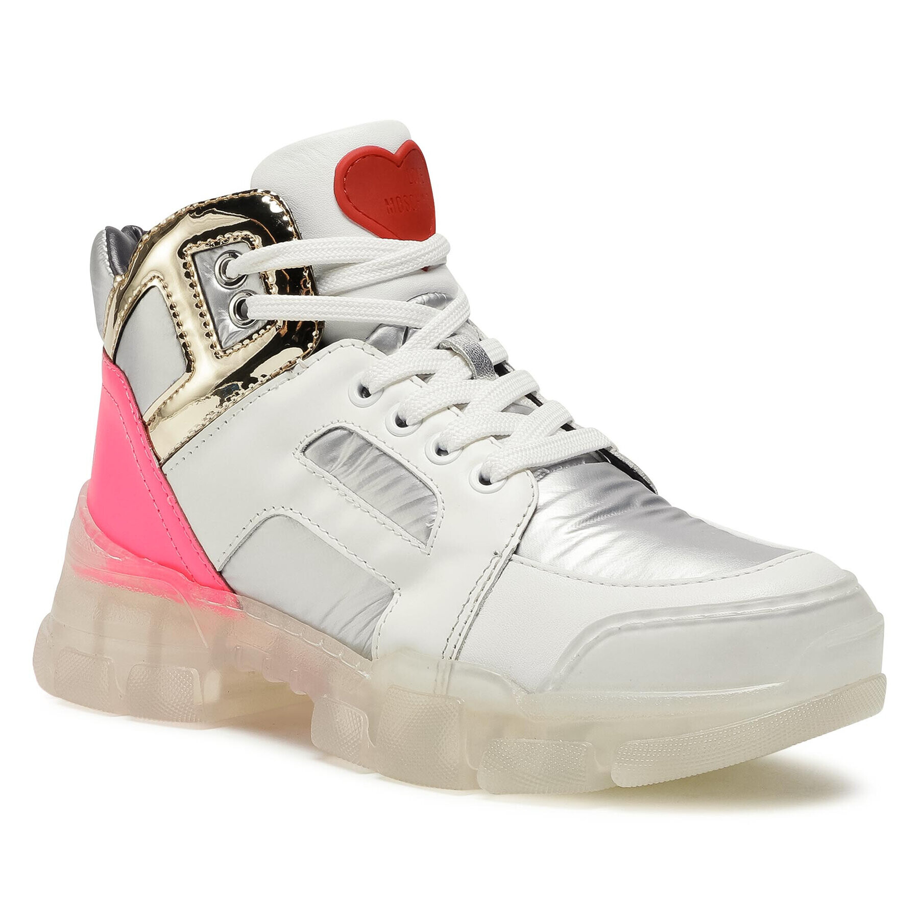 LOVE MOSCHINO Sneakers JA15444G0BJ1190A Alb - Pled.ro