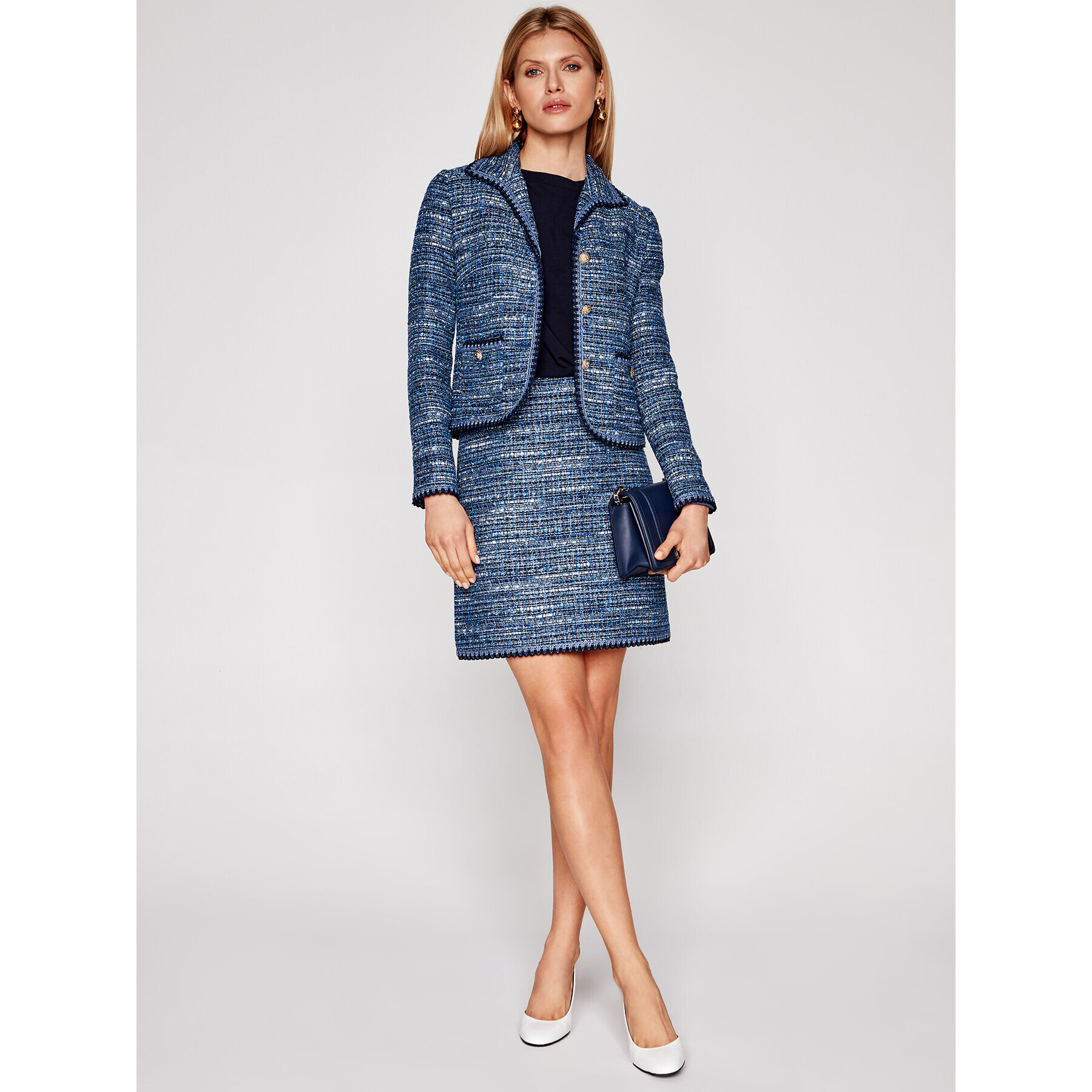 Luisa Spagnoli Blazer Viry 3561 Albastru Regular Fit - Pled.ro