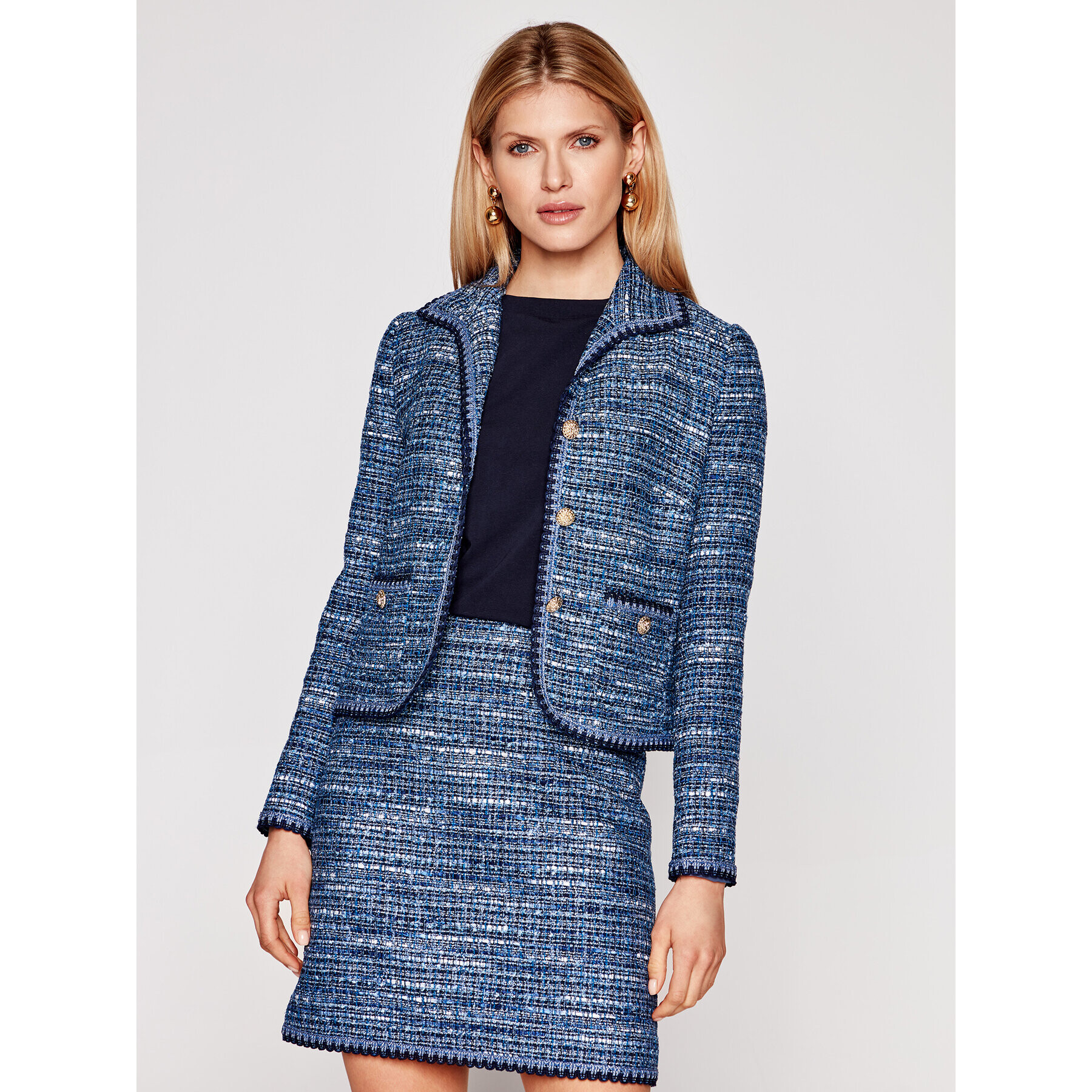 Luisa Spagnoli Blazer Viry 3561 Albastru Regular Fit - Pled.ro