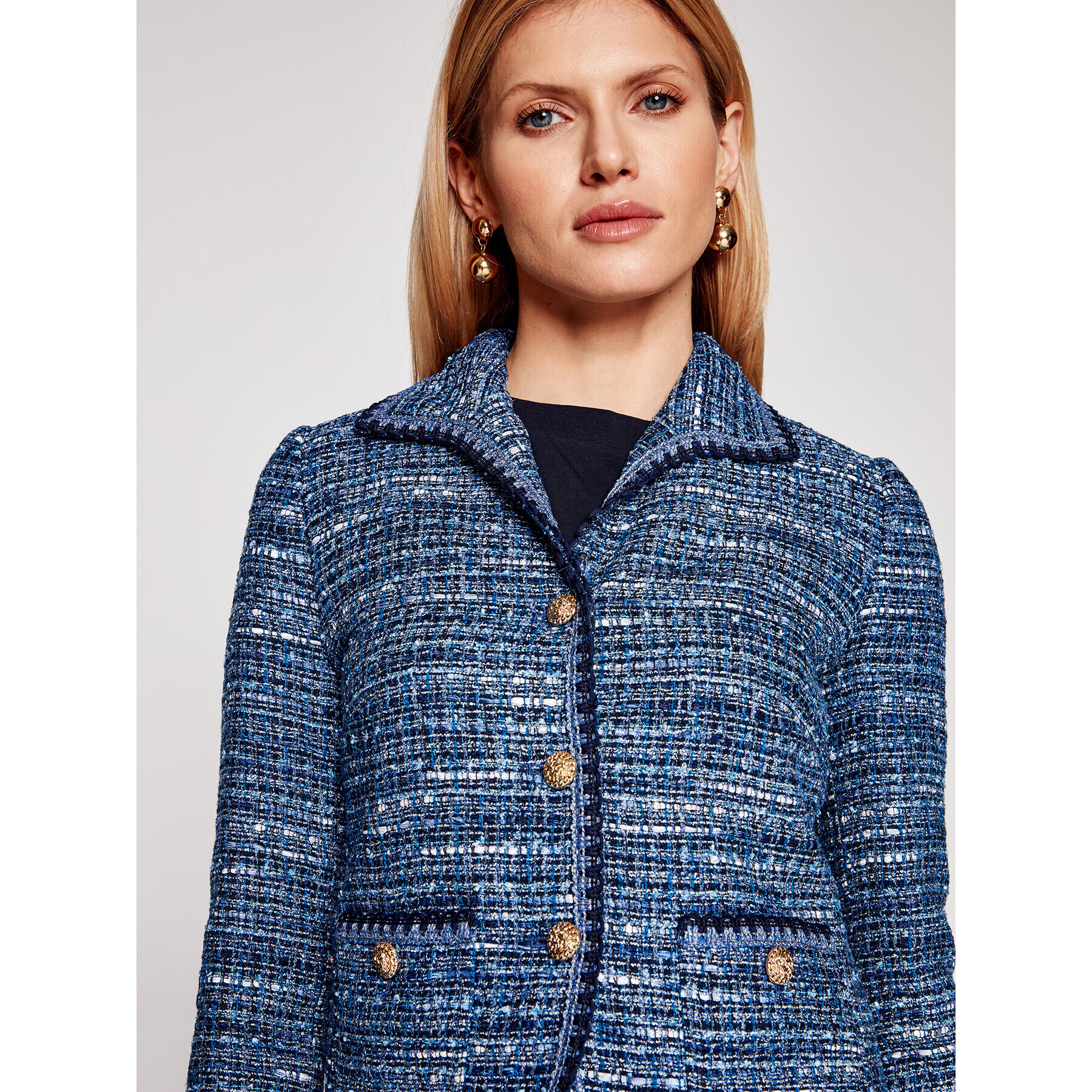 Luisa Spagnoli Blazer Viry 3561 Albastru Regular Fit - Pled.ro