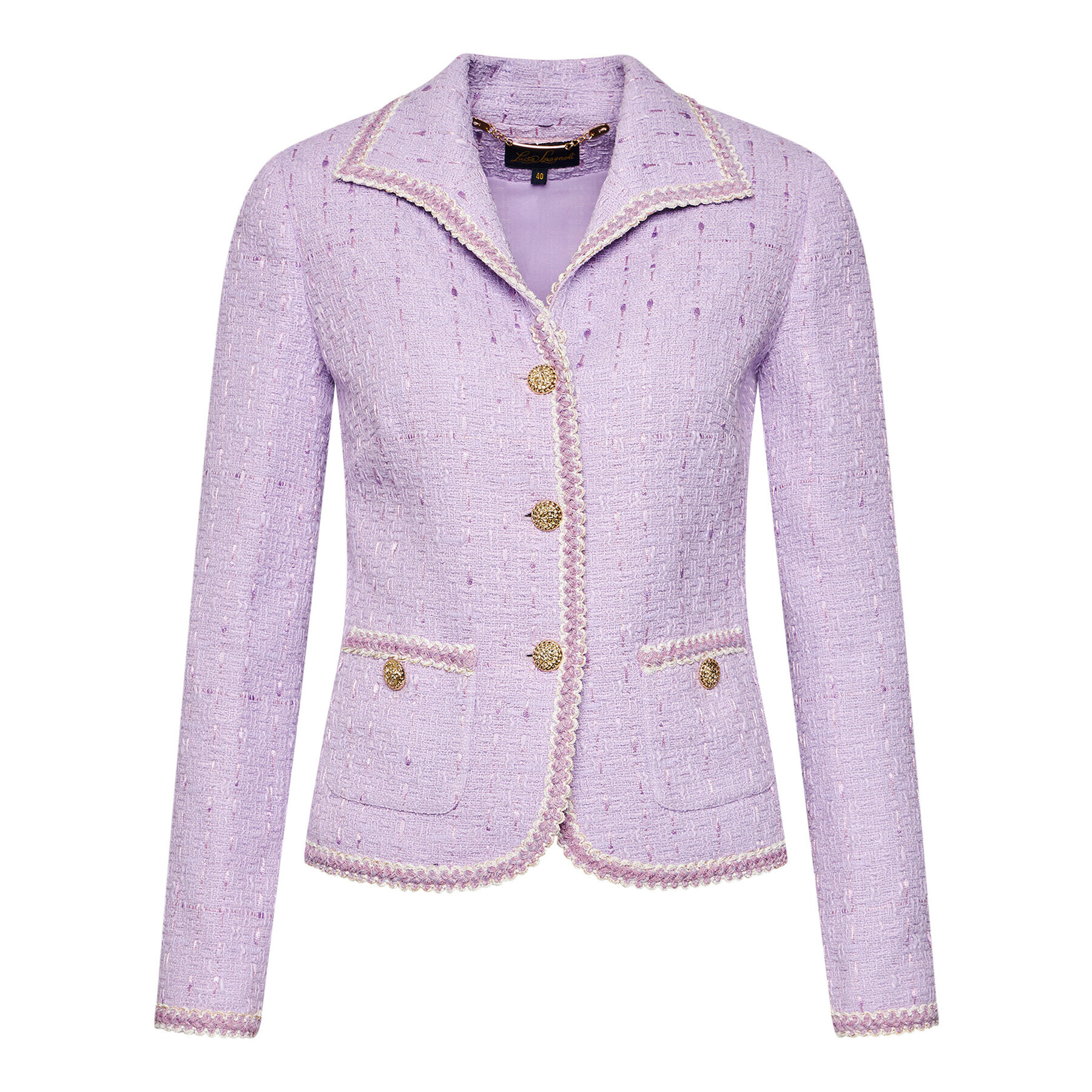 Luisa Spagnoli Blazer Viry 538018 Violet Regular Fit - Pled.ro