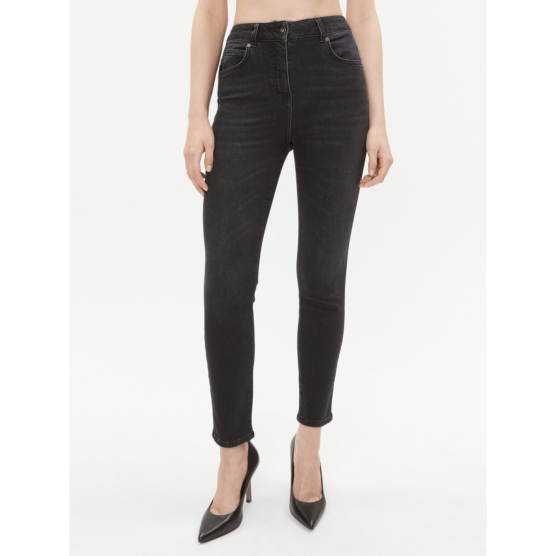 Luisa Spagnoli Blugi Ottuso 540269 Negru Skinny Fit - Pled.ro