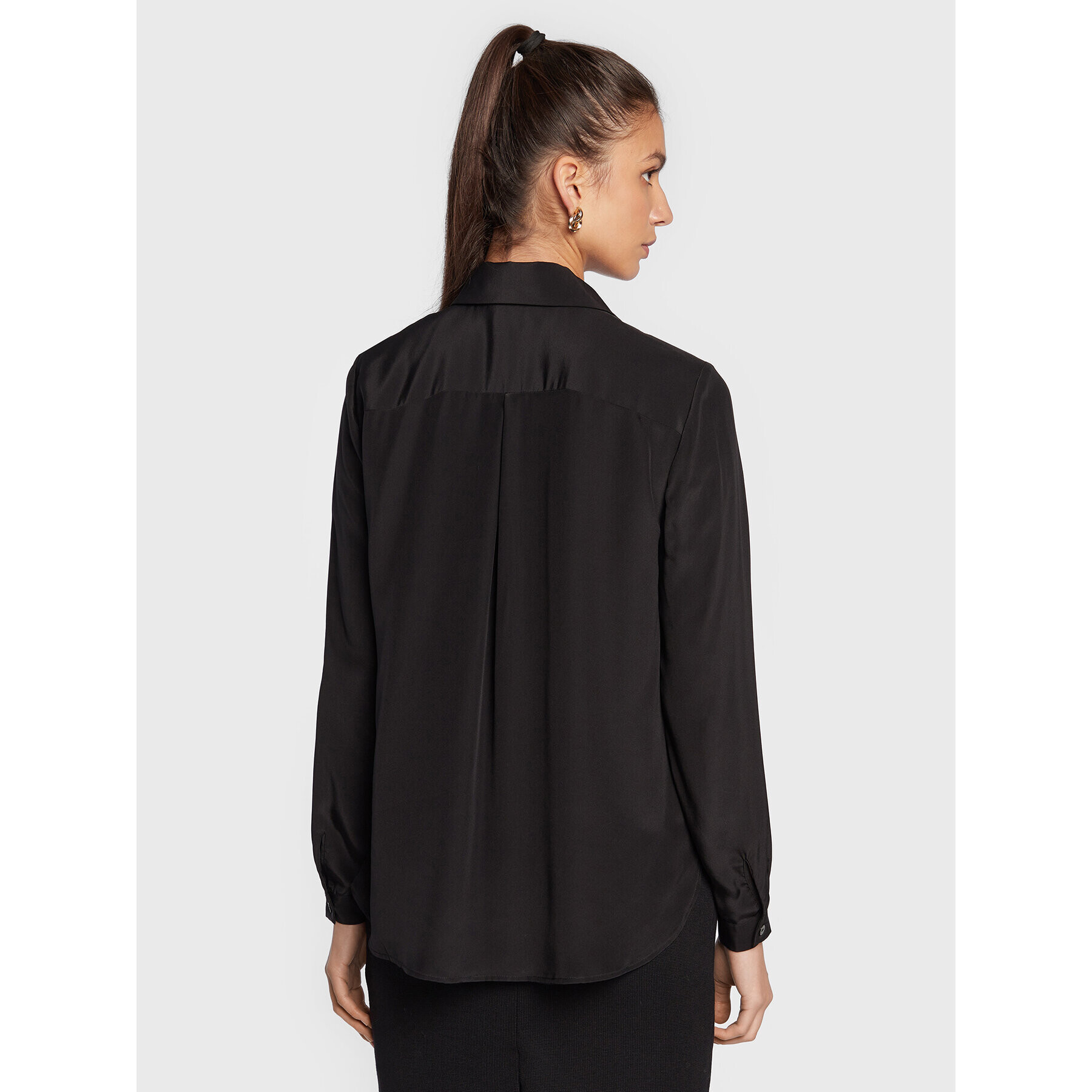 Luisa Spagnoli Cămașă Labirinto 5394663 Negru Regular Fit - Pled.ro