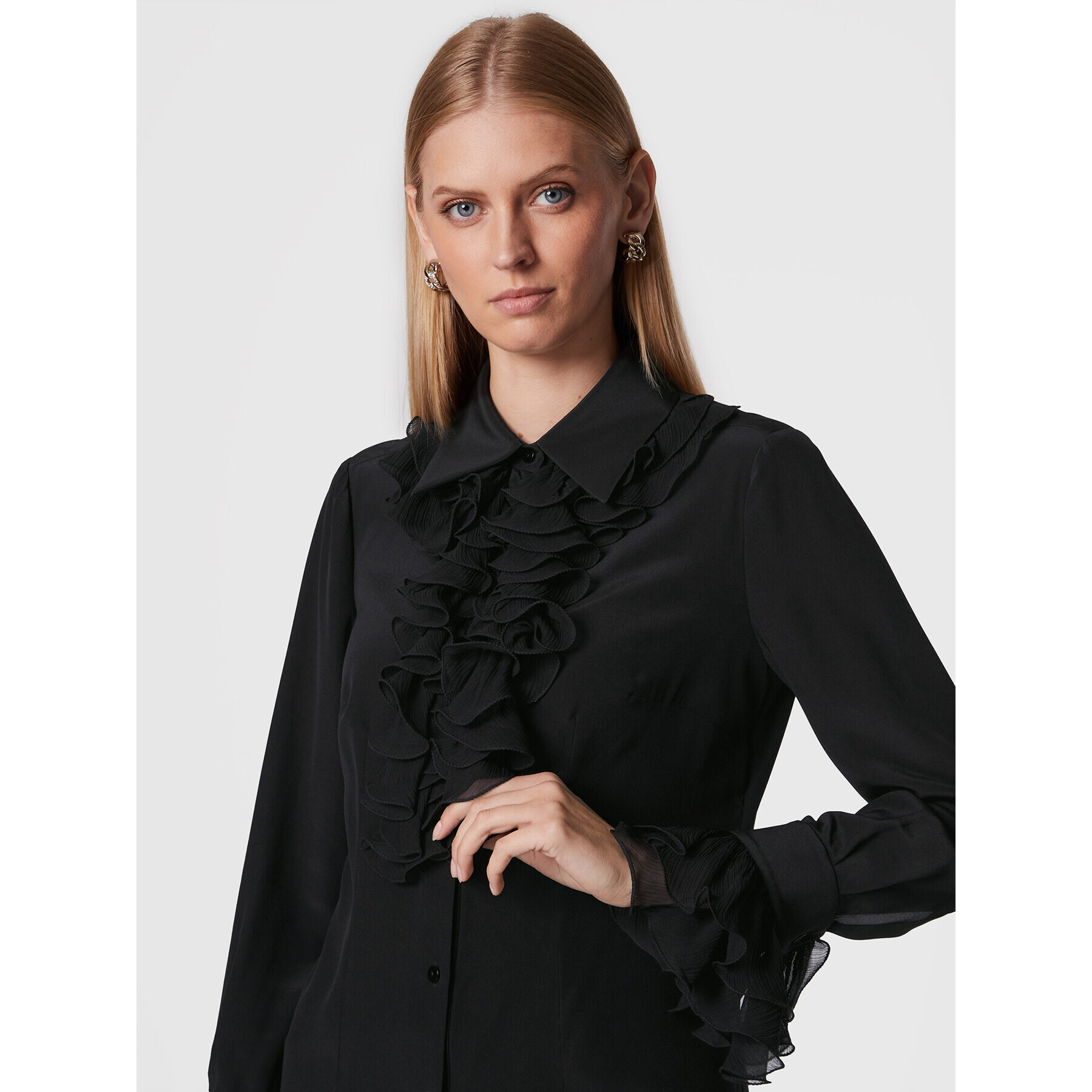 Luisa Spagnoli Cămașă Leggiadria 5395371 Negru Regular Fit - Pled.ro