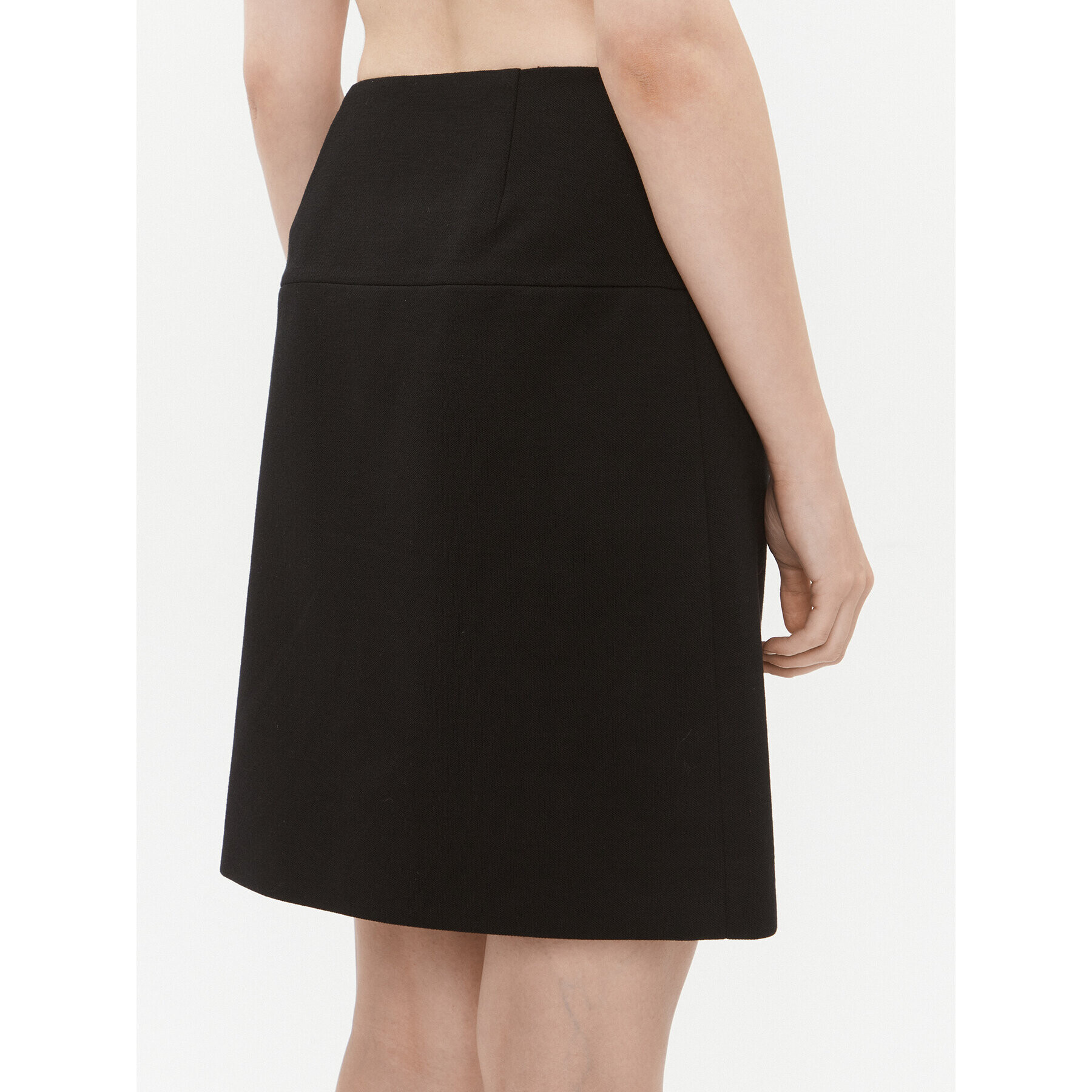 Luisa Spagnoli Fustă mini Matrici 540387 Negru Regular Fit - Pled.ro