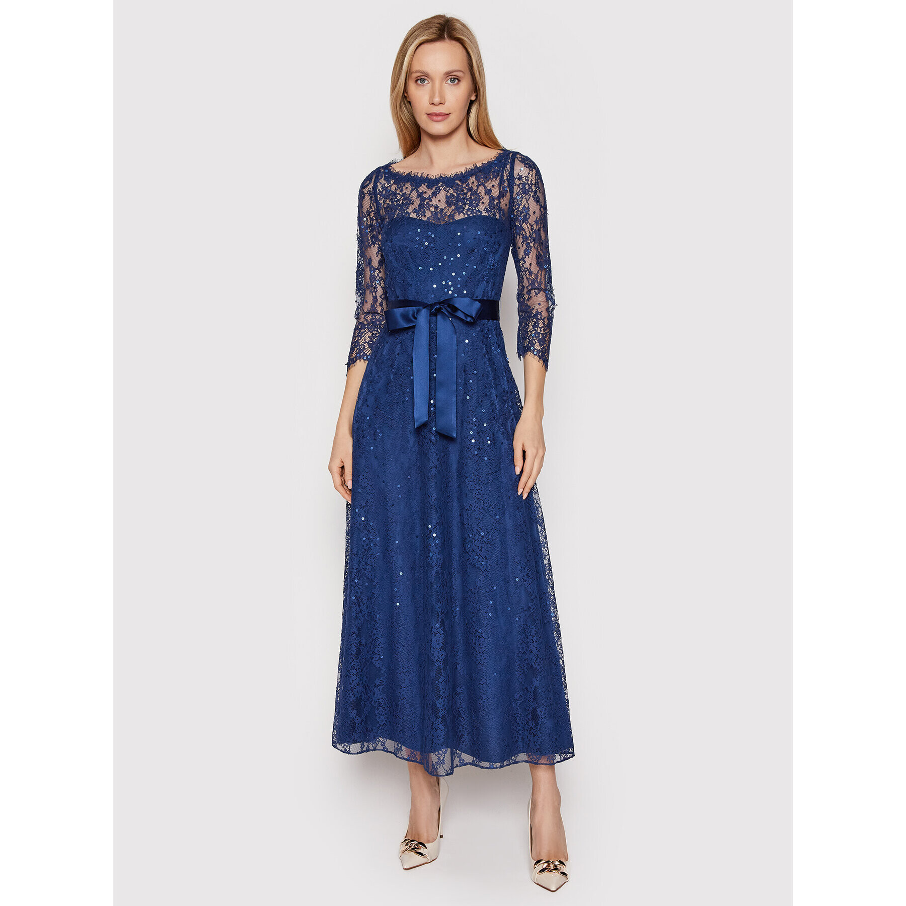 Luisa Spagnoli Rochie cocktail Posta 538740 Bleumarin Regular Fit - Pled.ro