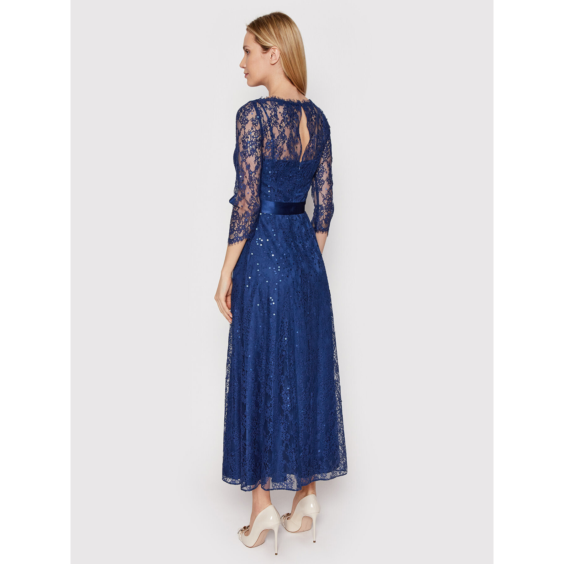 Luisa Spagnoli Rochie cocktail Posta 538740 Bleumarin Regular Fit - Pled.ro