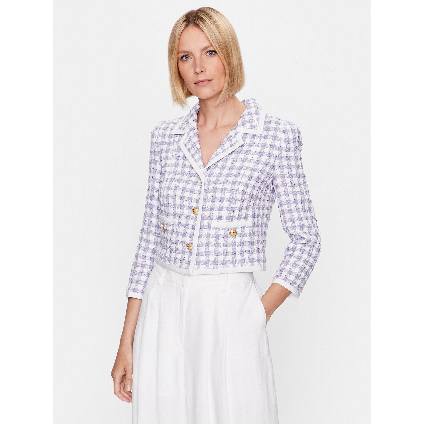 Luisa Spagnoli Sacou Volonta 539734 Violet Regular Fit - Pled.ro