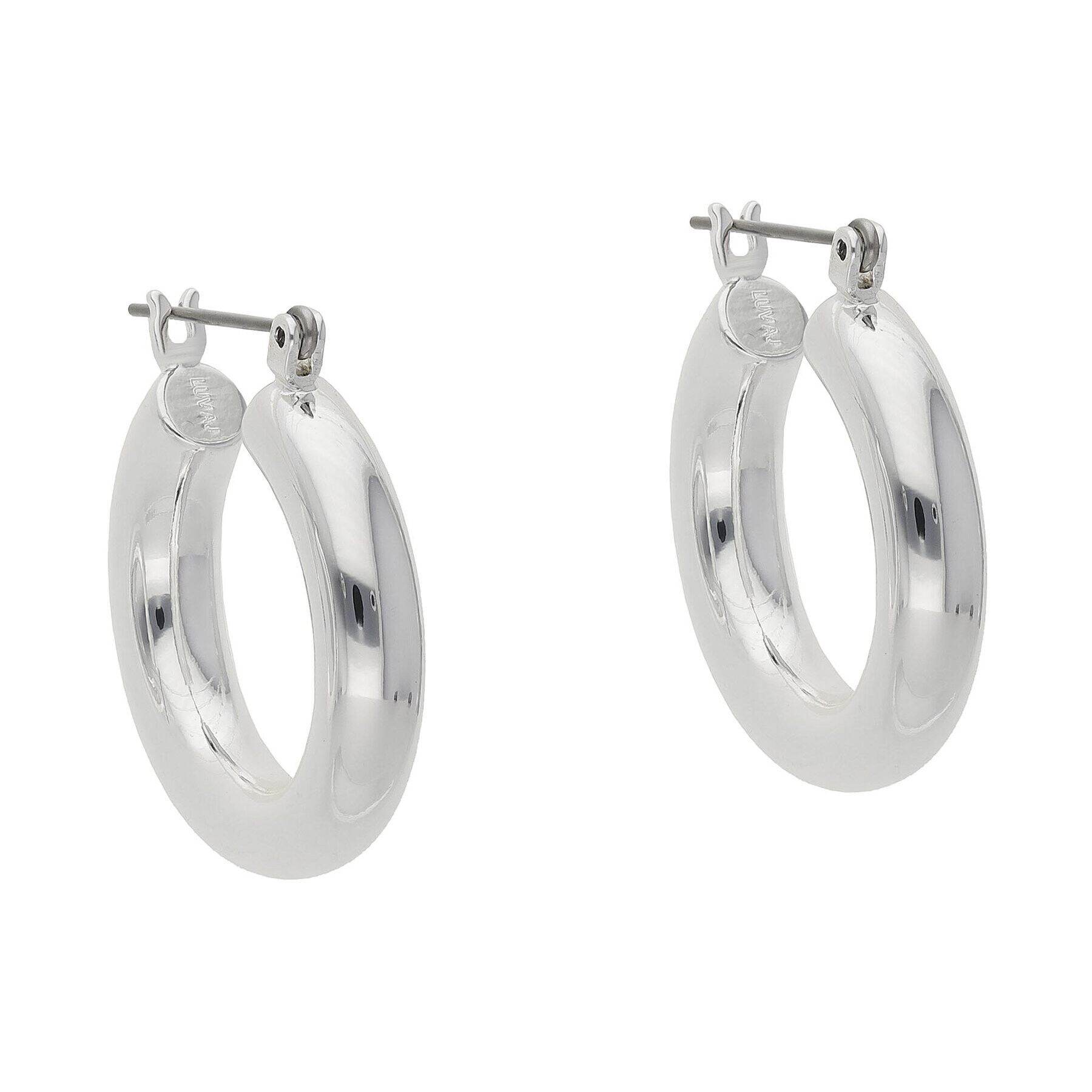 Luv AJ Cercei Baby Amalfi Tube Hoops AJ-PH17E-BATH-S Argintiu - Pled.ro