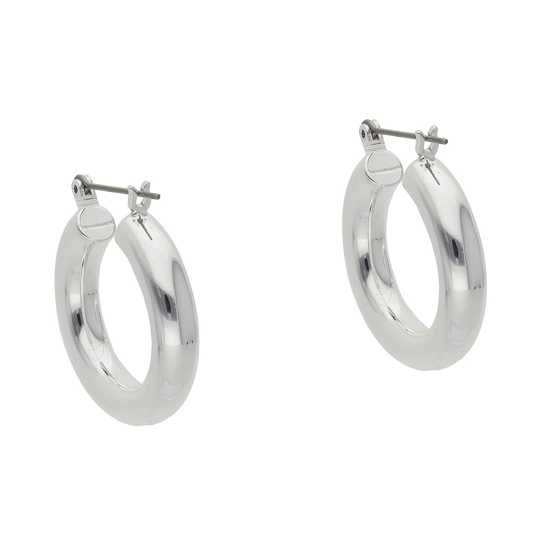 Luv AJ Cercei Baby Amalfi Tube Hoops AJ-PH17E-BATH-S Argintiu - Pled.ro