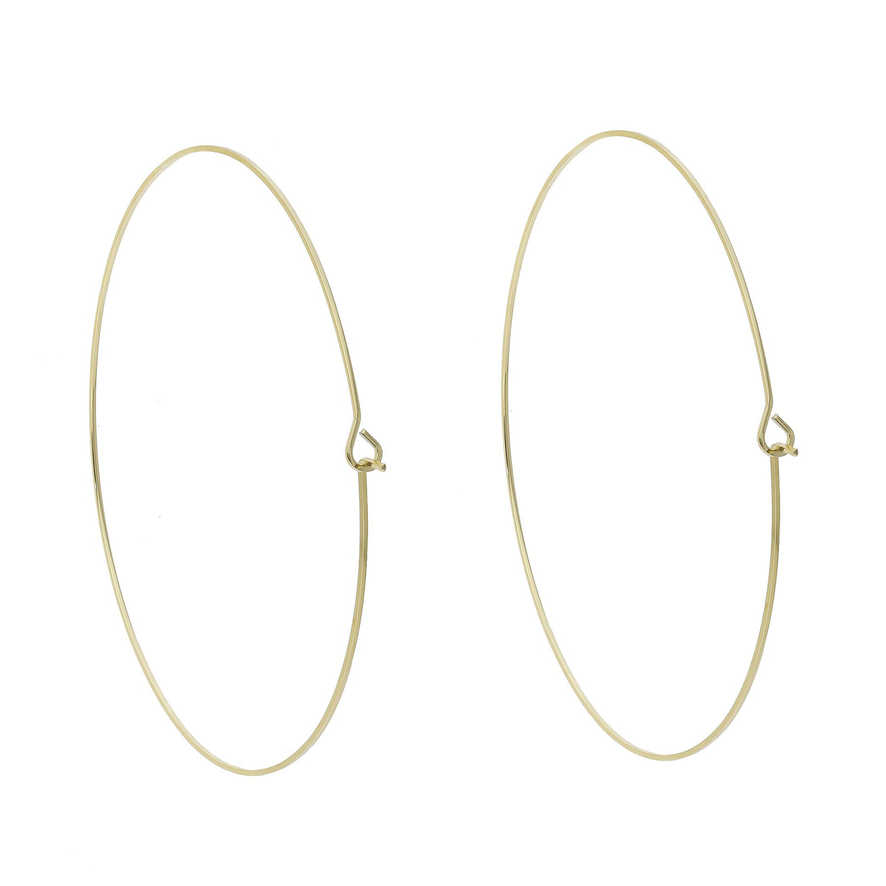 Luv AJ Cercei Capri Wire Hoops PH17E-CWH-G Auriu - Pled.ro