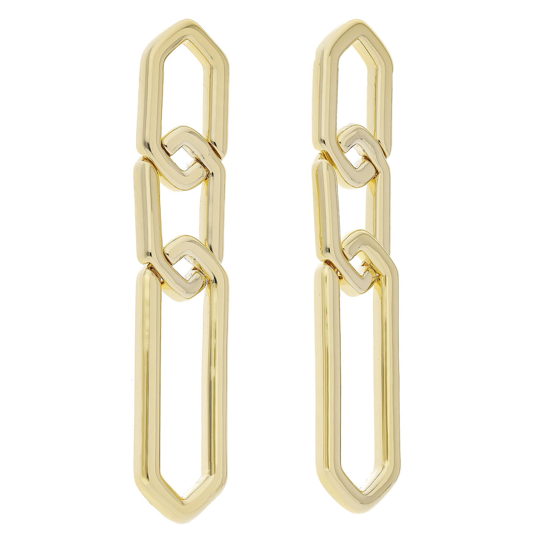 Luv AJ Cercei The Slash Chain Studs FW22-E-SCS-G Auriu - Pled.ro