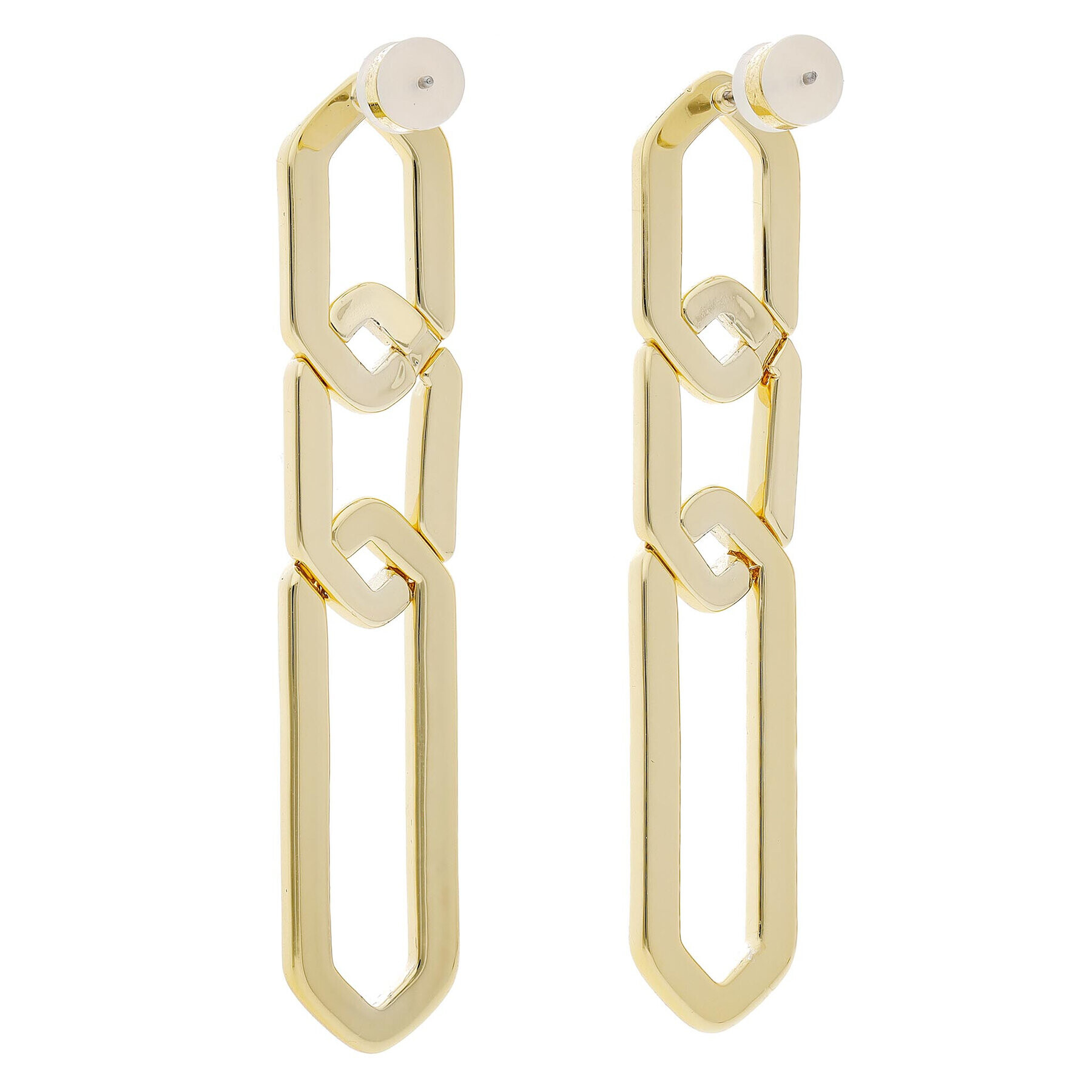 Luv AJ Cercei The Slash Chain Studs FW22-E-SCS-G Auriu - Pled.ro