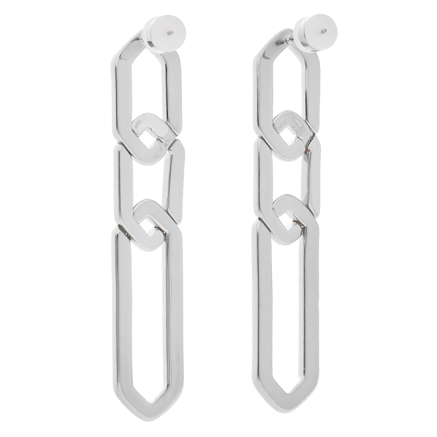 Luv AJ Cercei The Slash Chain Studs FW22-E-SCS-S Argintiu - Pled.ro