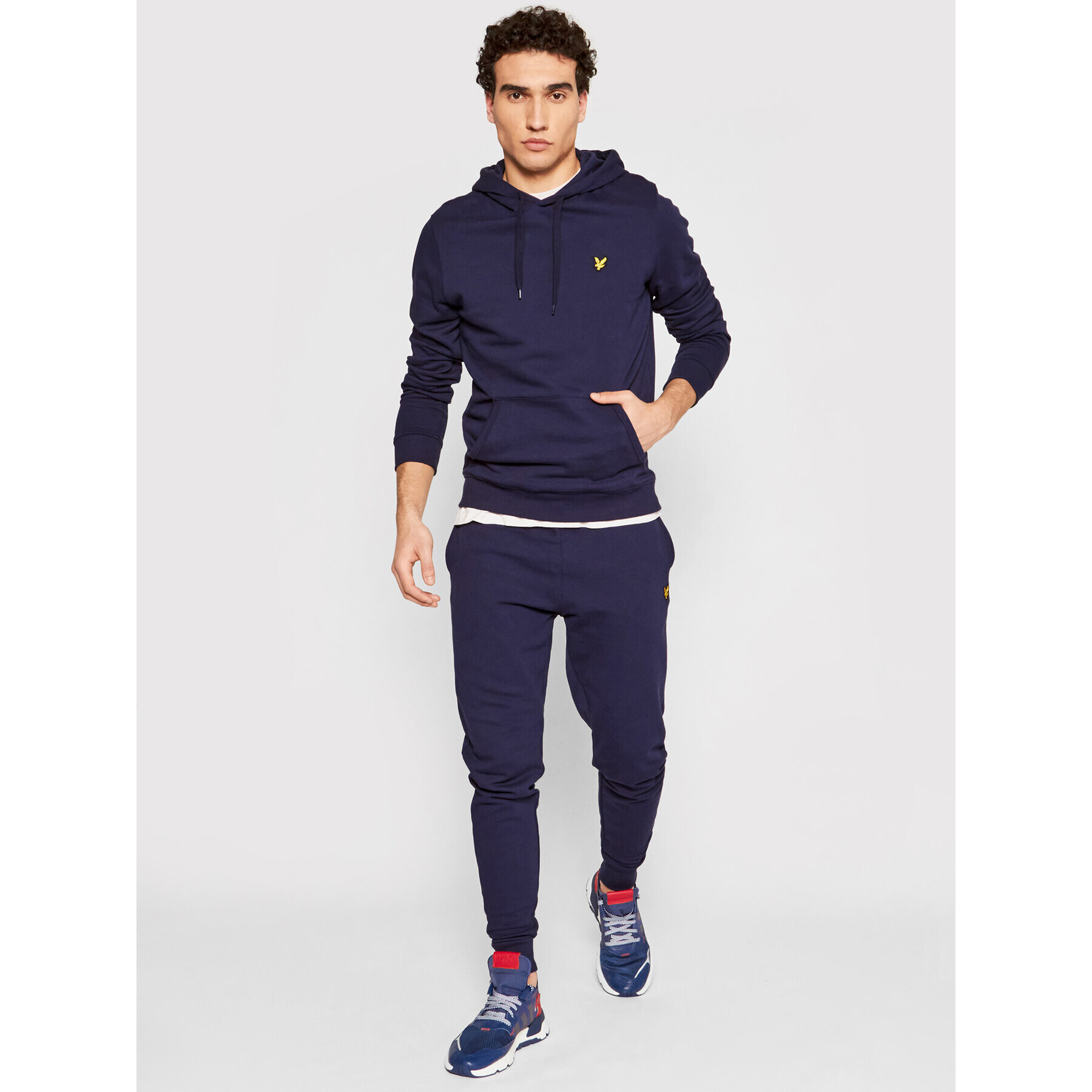 Lyle & Scott Bluză Pullover ML416VTR Bleumarin Regular Fit - Pled.ro