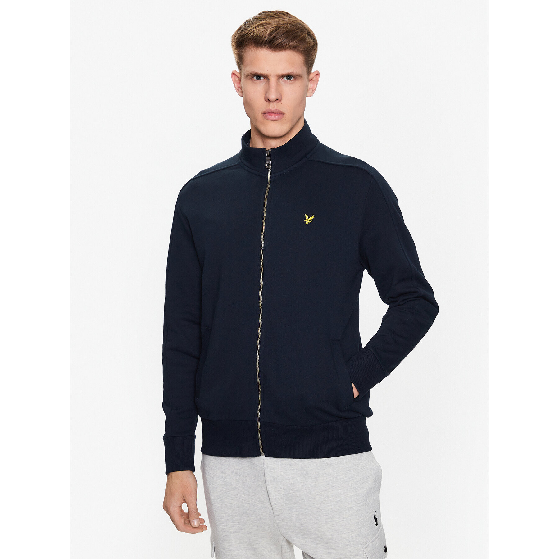 Lyle & Scott Bluză Track Top ML1690V Bleumarin Regular Fit - Pled.ro