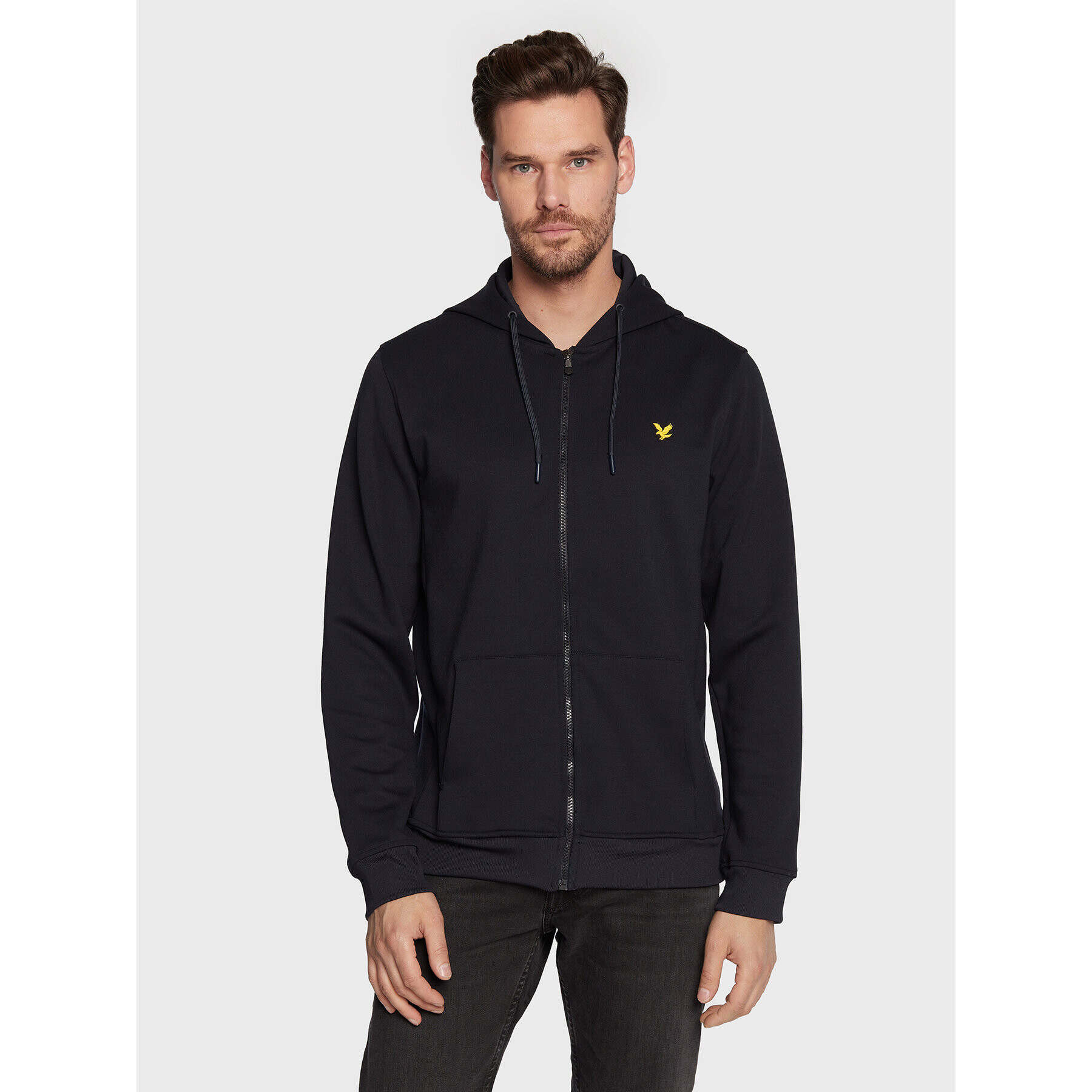 Lyle & Scott Bluză Full Zip Fly ML1485SPTR Bleumarin Regular Fit - Pled.ro