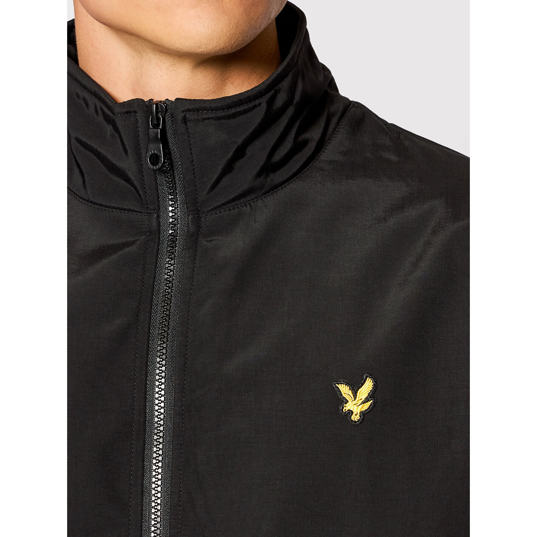 Lyle & Scott Geacă bomber Fleece Lined Funnel Neck JK1516V Negru Regular Fit - Pled.ro