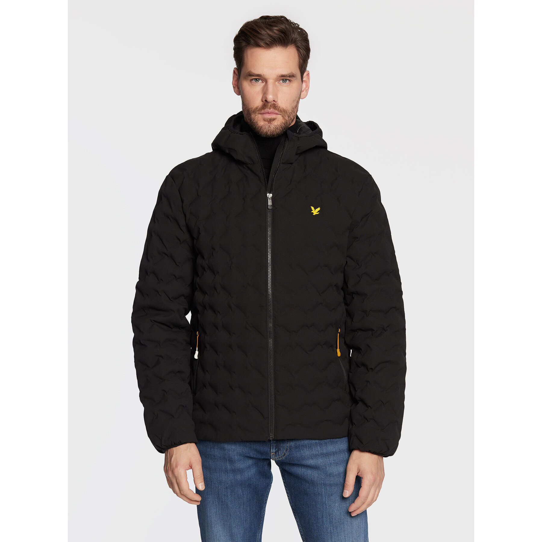 Lyle & Scott Geacă din puf The Glen JK1770SP Negru Regular Fit - Pled.ro