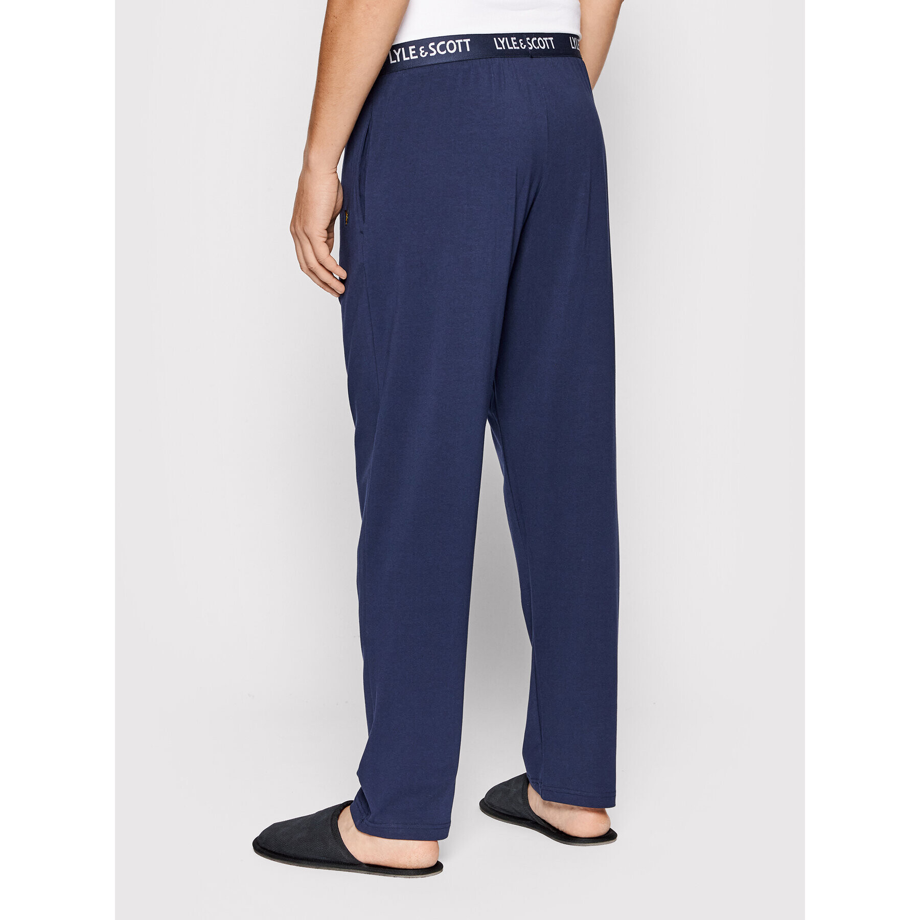 Lyle & Scott Pantaloni pijama Alastair LSPANT900 Bleumarin - Pled.ro