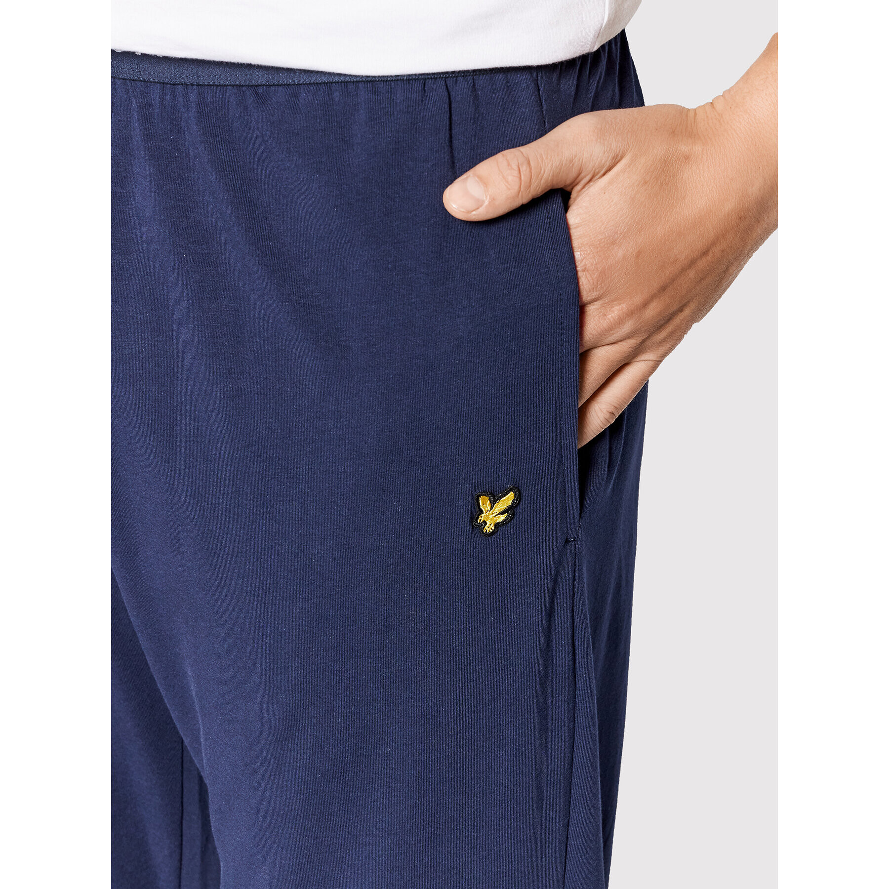 Lyle & Scott Pantaloni pijama Alastair LSPANT900 Bleumarin - Pled.ro