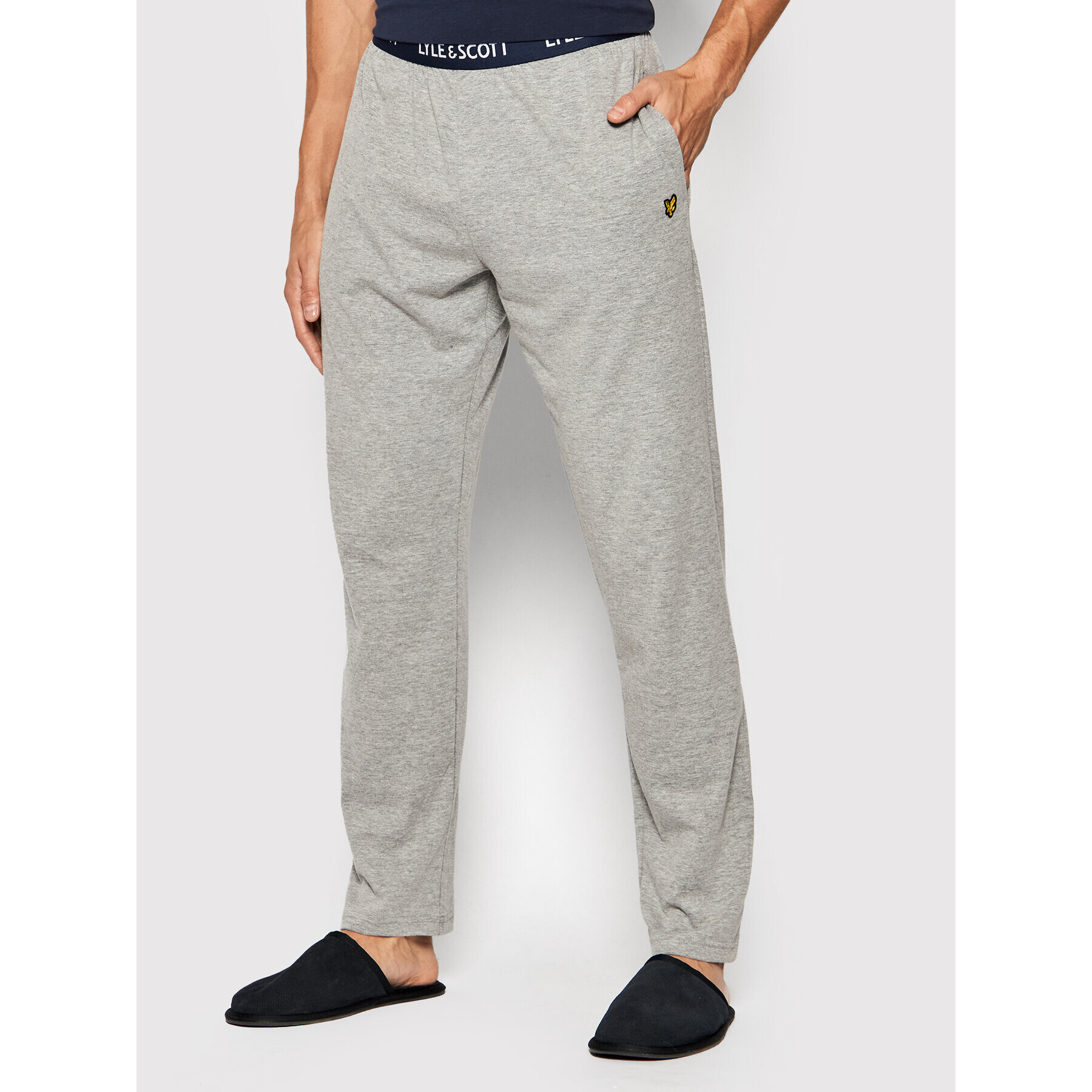 Lyle & Scott Pantaloni pijama Alastair LSPANT900 Gri - Pled.ro