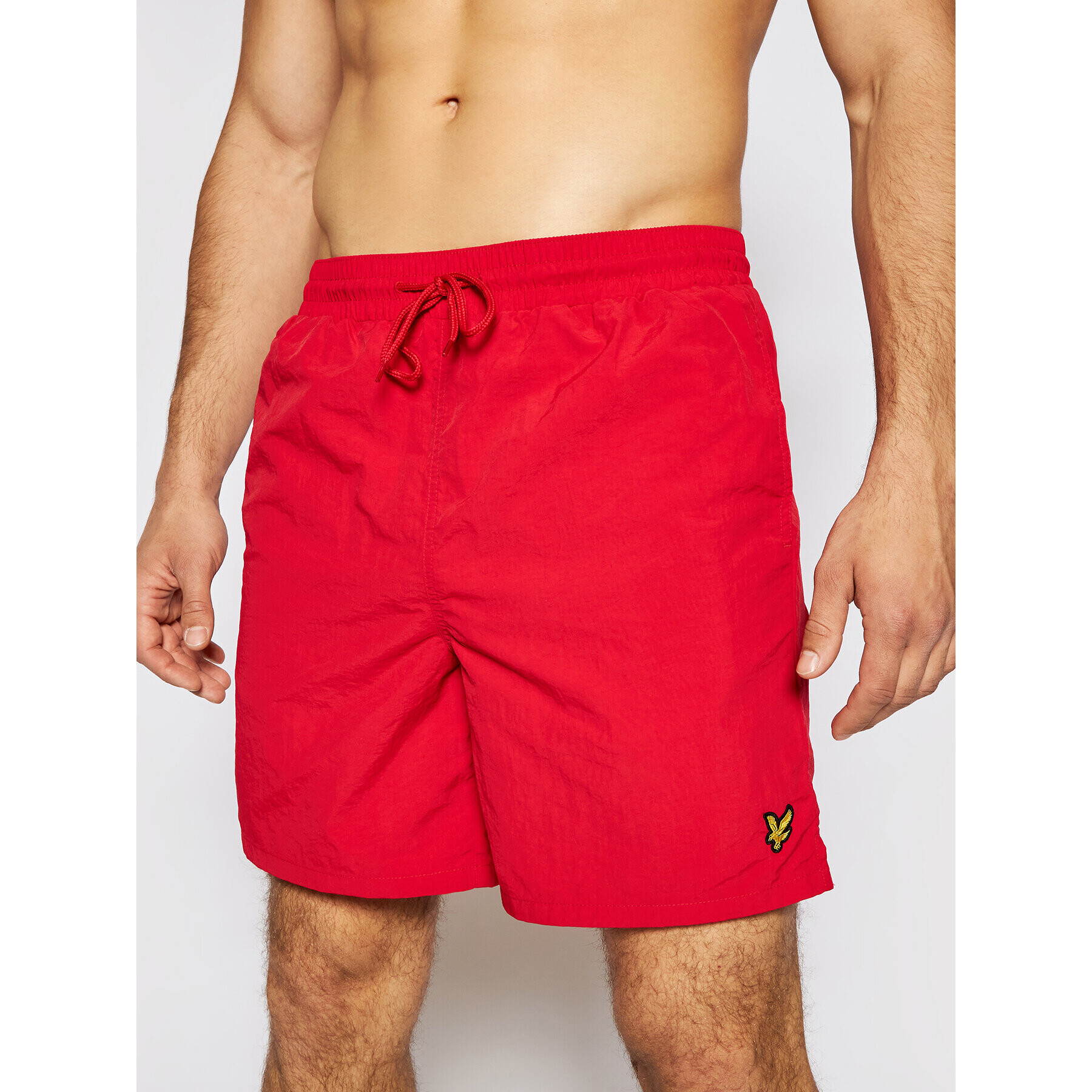 Lyle & Scott Pantaloni scurți pentru înot Plain Swim SH1204V Roșu Regular Fit - Pled.ro