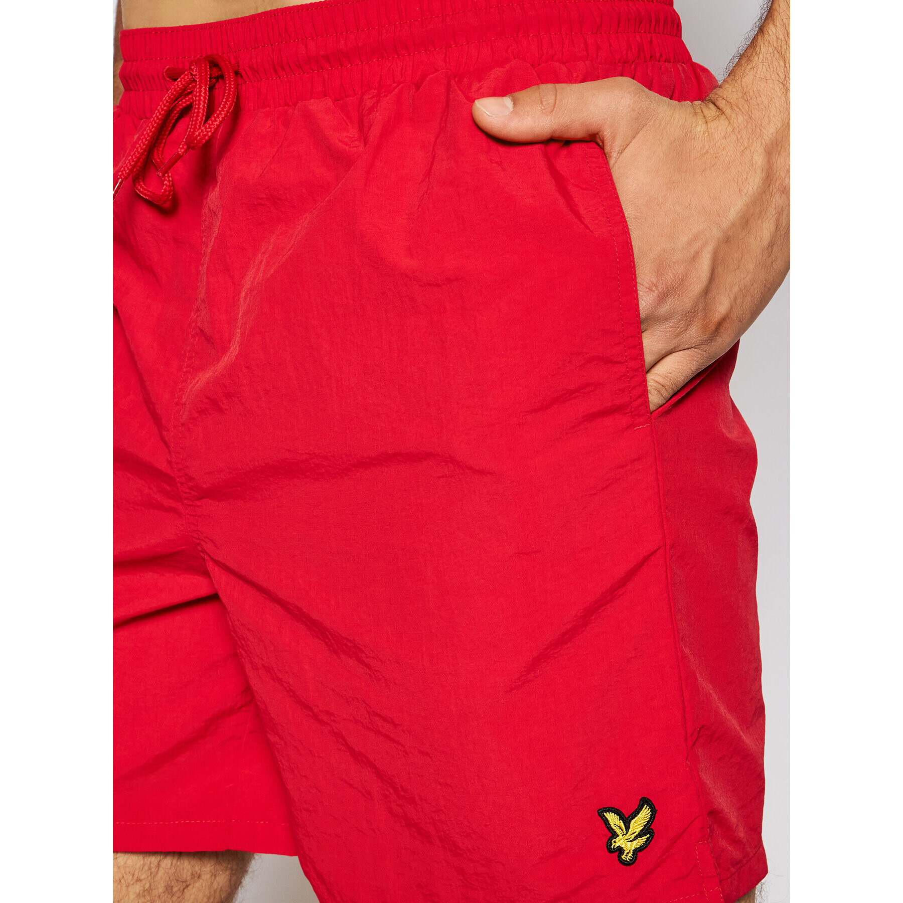 Lyle & Scott Pantaloni scurți pentru înot Plain Swim SH1204V Roșu Regular Fit - Pled.ro