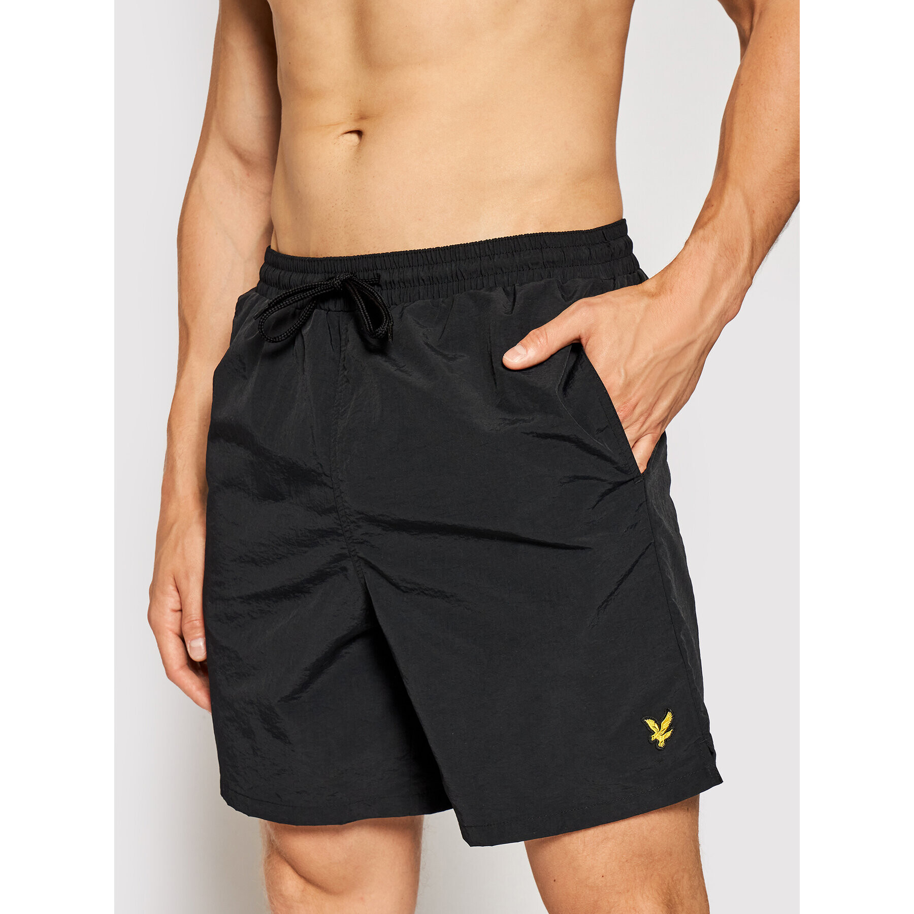 Lyle & Scott Pantaloni scurți pentru înot SH1204V Negru Regular Fit - Pled.ro