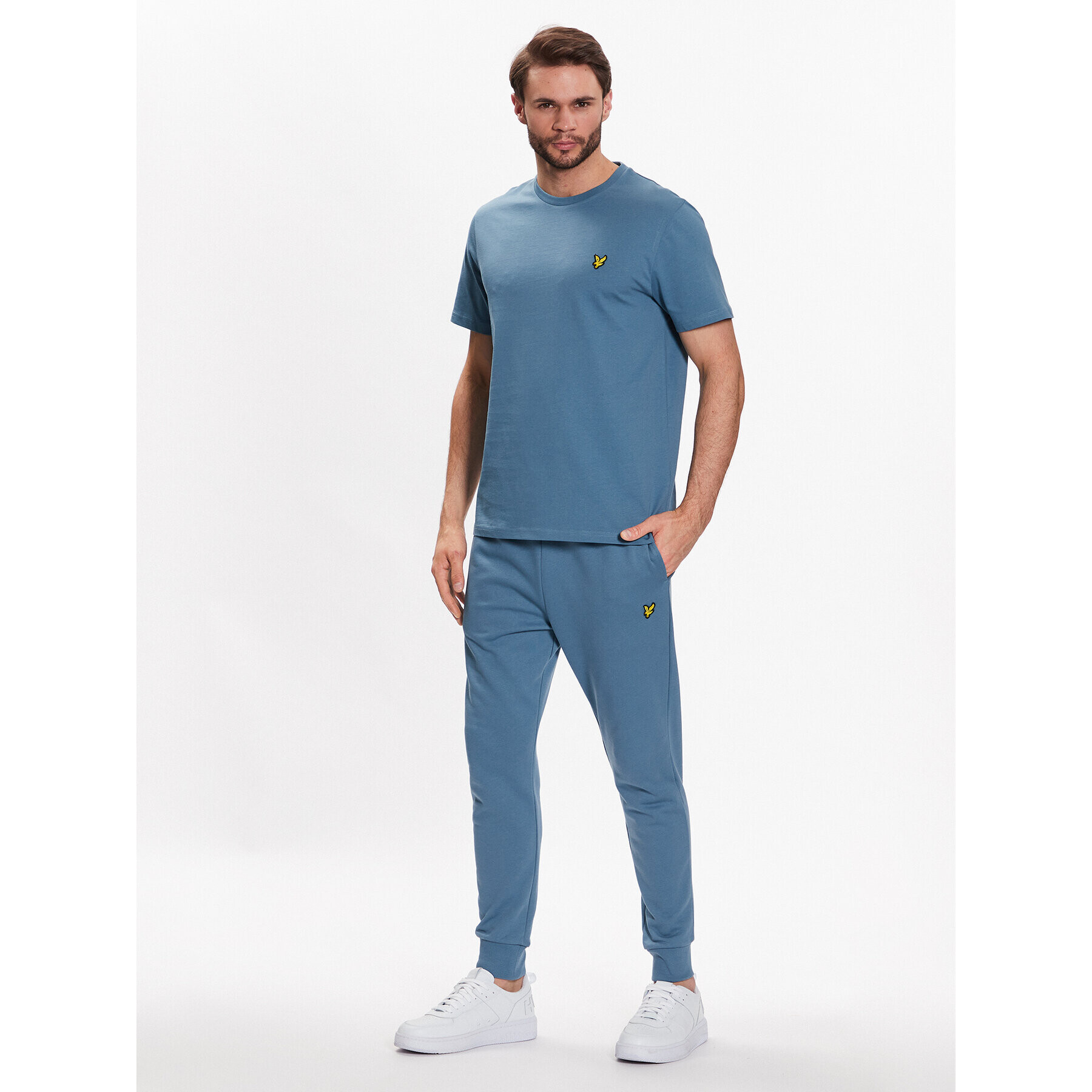 Lyle & Scott Pantaloni trening Skinny Sweatpant ML822VOG Albastru Skinny Fit - Pled.ro