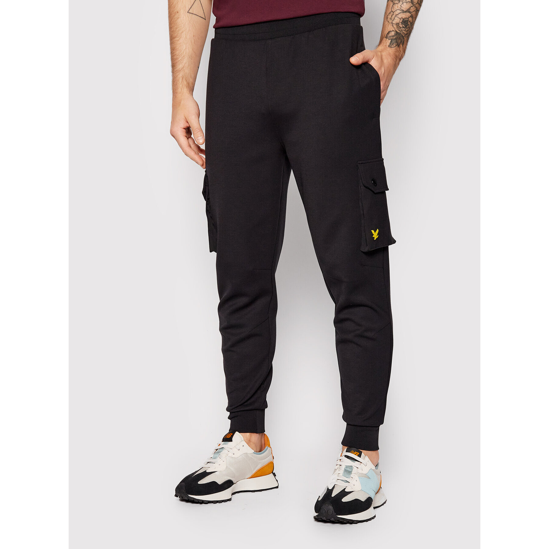 Lyle & Scott Pantaloni trening TR1570SP Negru Regular Fit - Pled.ro