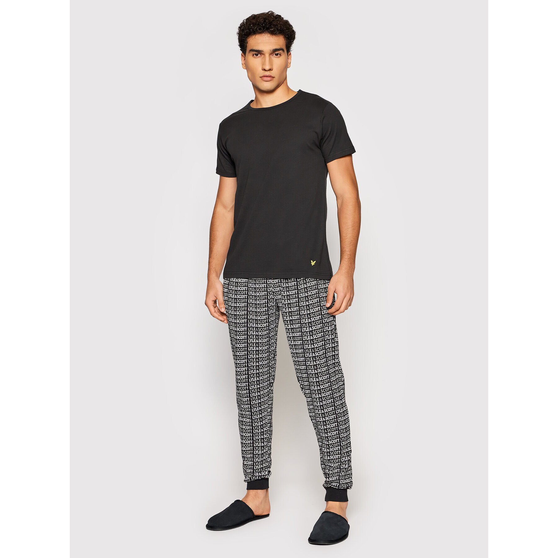 Lyle & Scott Pijama Blaine LSLSET936 Negru - Pled.ro