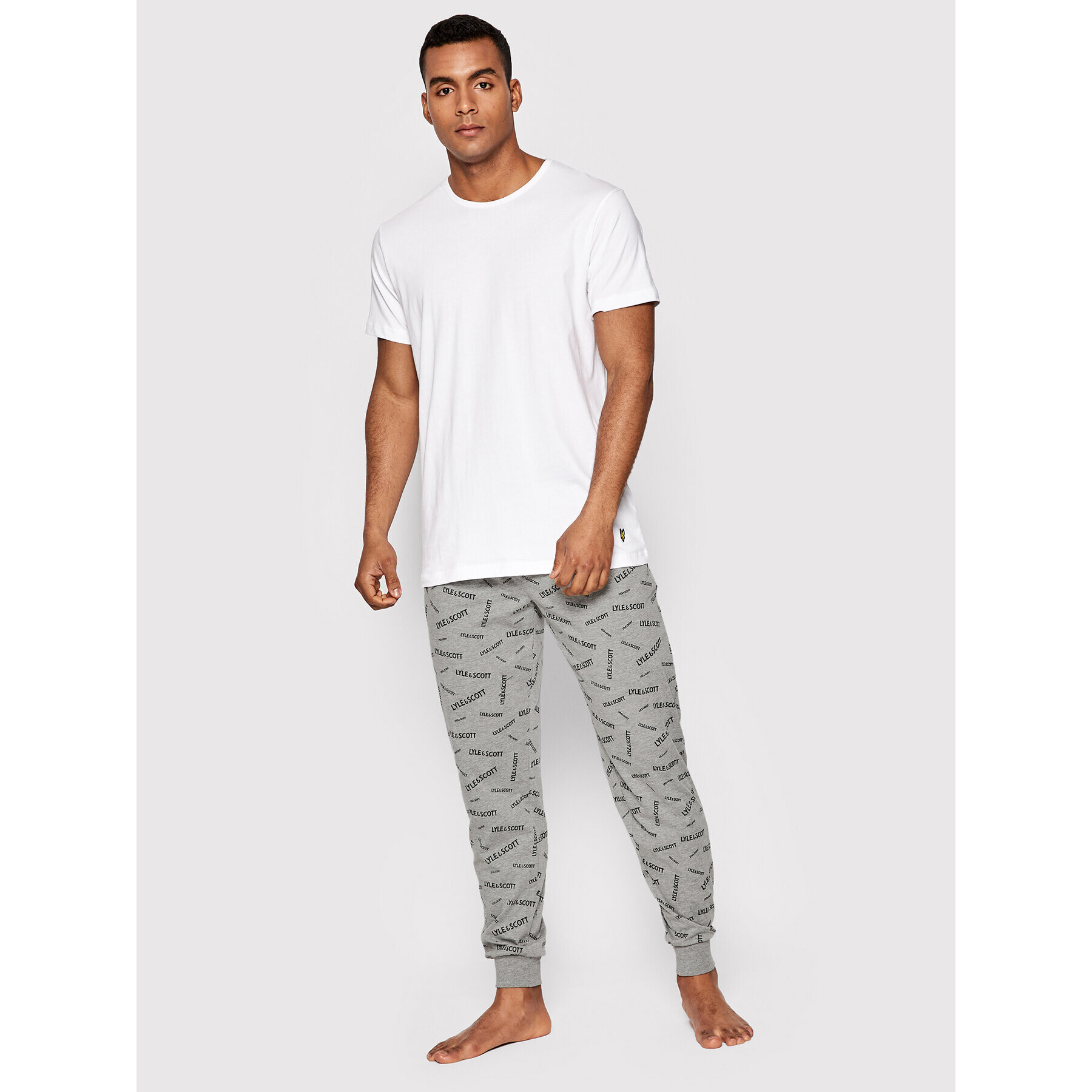 Lyle & Scott Pijama Blaine LSLSSET936 Colorat Regular Fit - Pled.ro