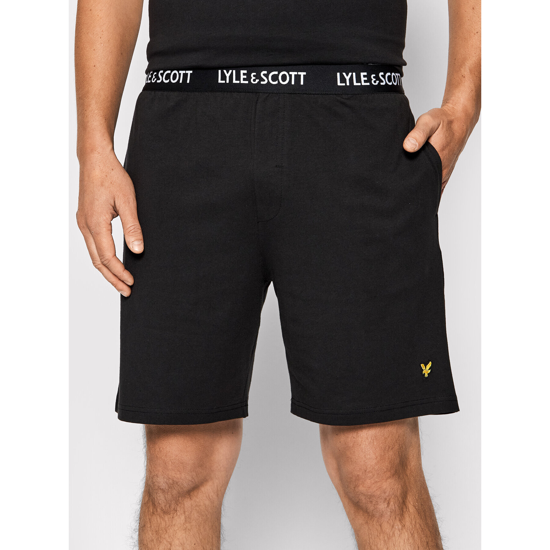 Lyle & Scott Pijama Charlie LSLSET900 Negru Regular Fit - Pled.ro